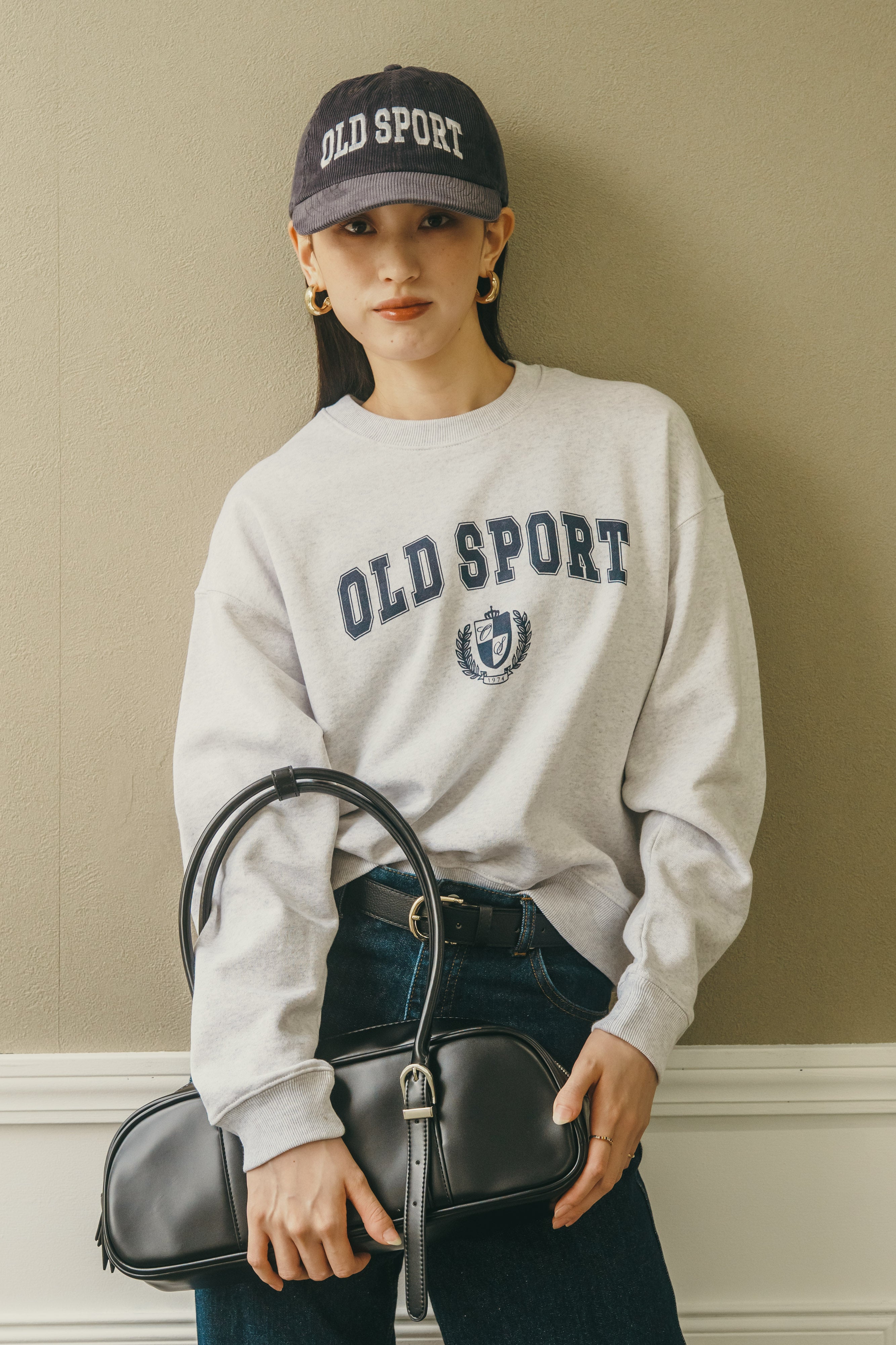 バーシティロゴコーデュロイキャップ NAVY