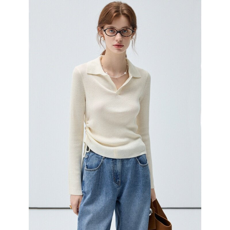 【即納】ドローストリングニットC1940