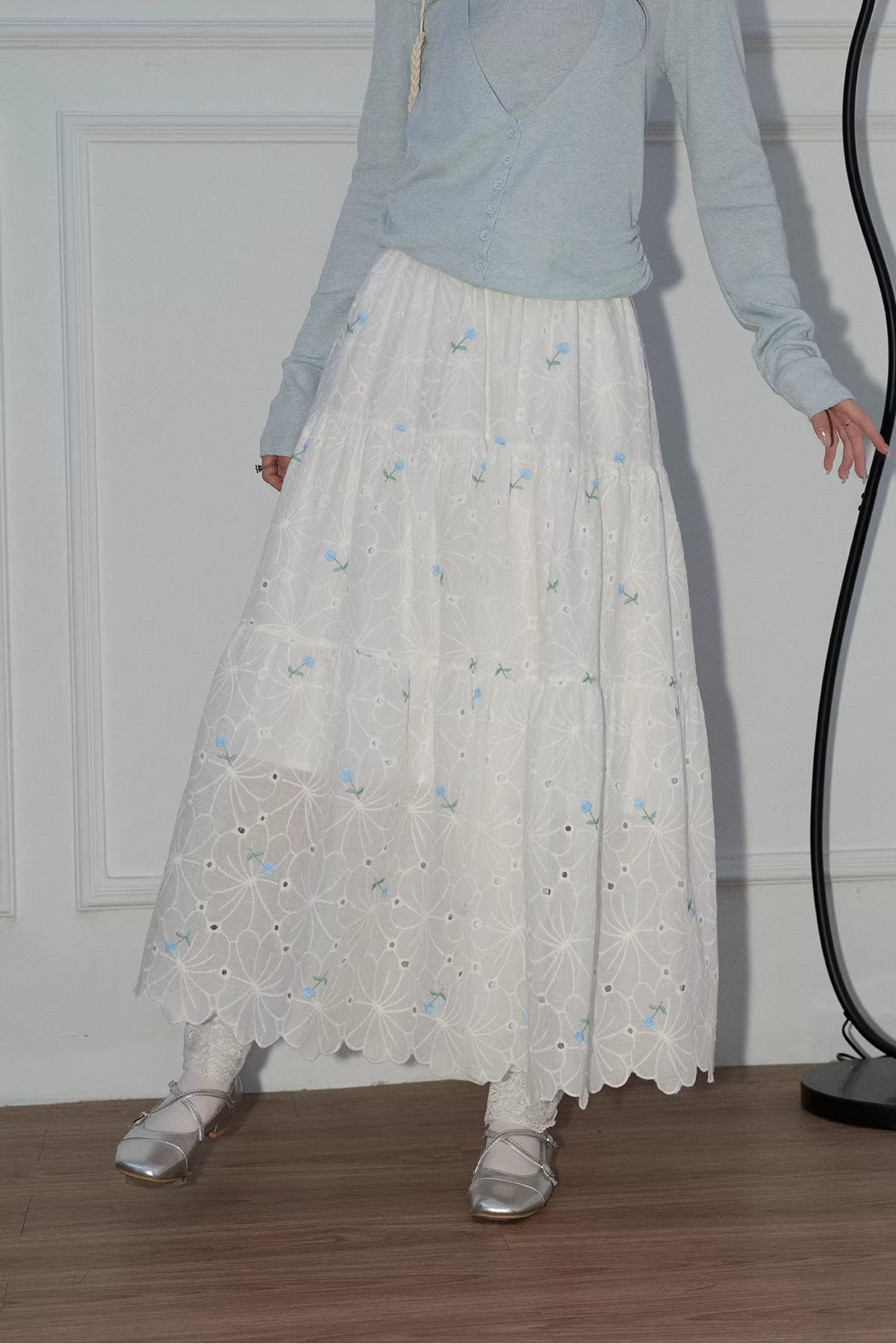 フローラルホロースカートC3571