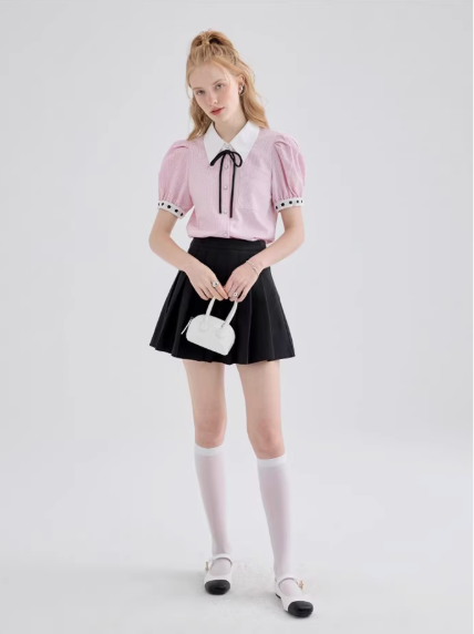ハイウエストプリーツスカショーパンC2832