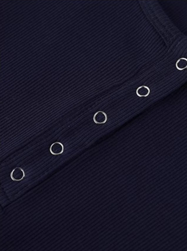 ヘンリーネックアニマル刺繍TシャツC2841