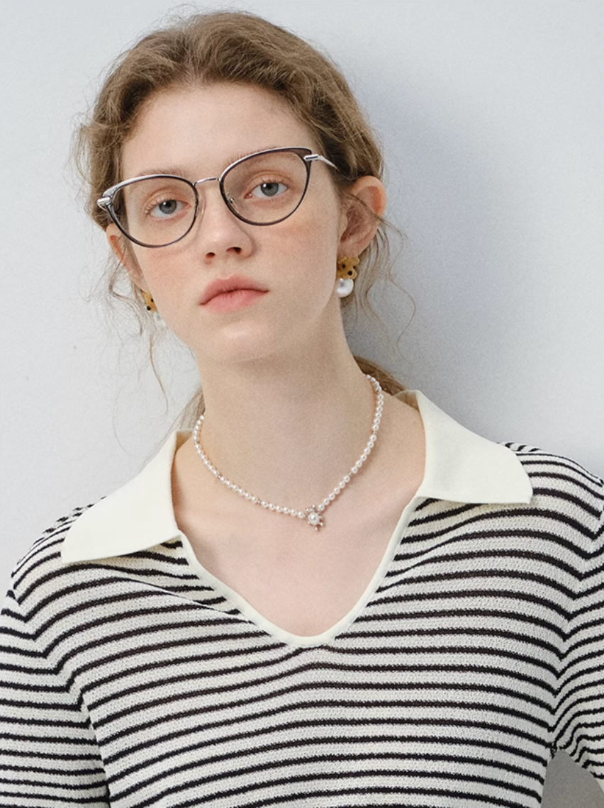 ボーダーニットポロC2844