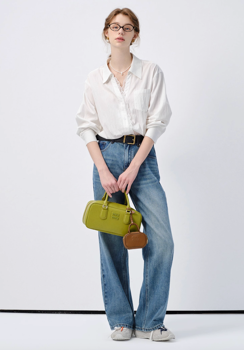 ハイウエストルーズフィットデニムパンツC2848