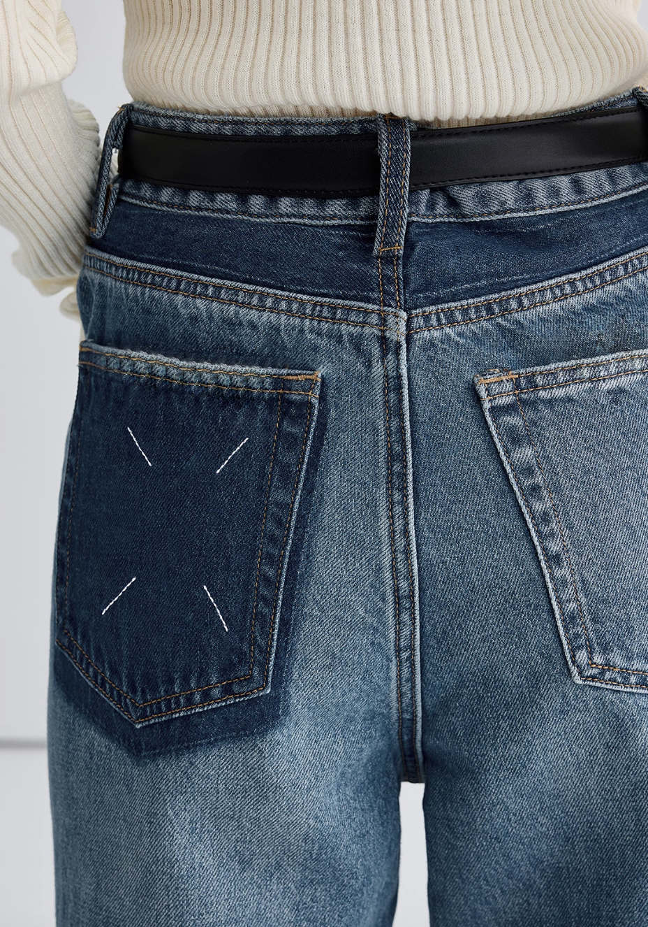 ハイウエストルーズフィットデニムパンツC2848