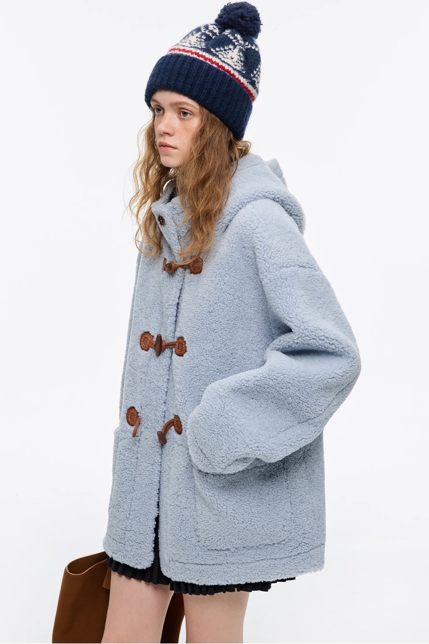 トグルボタンムートンフードジャケット
C3368