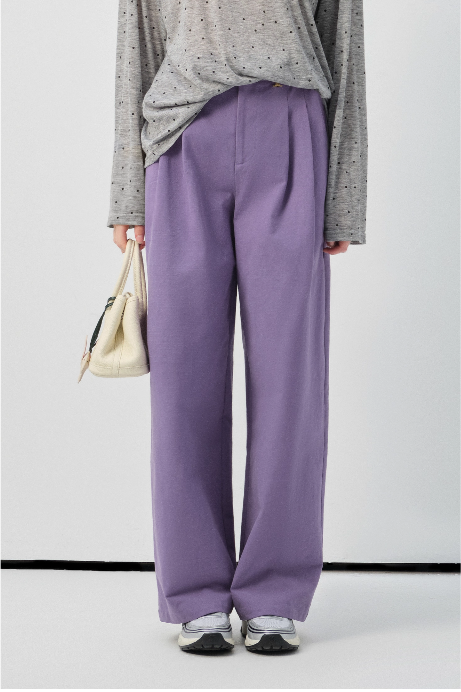 ハイウエストドレープワイドパンツ
C3007