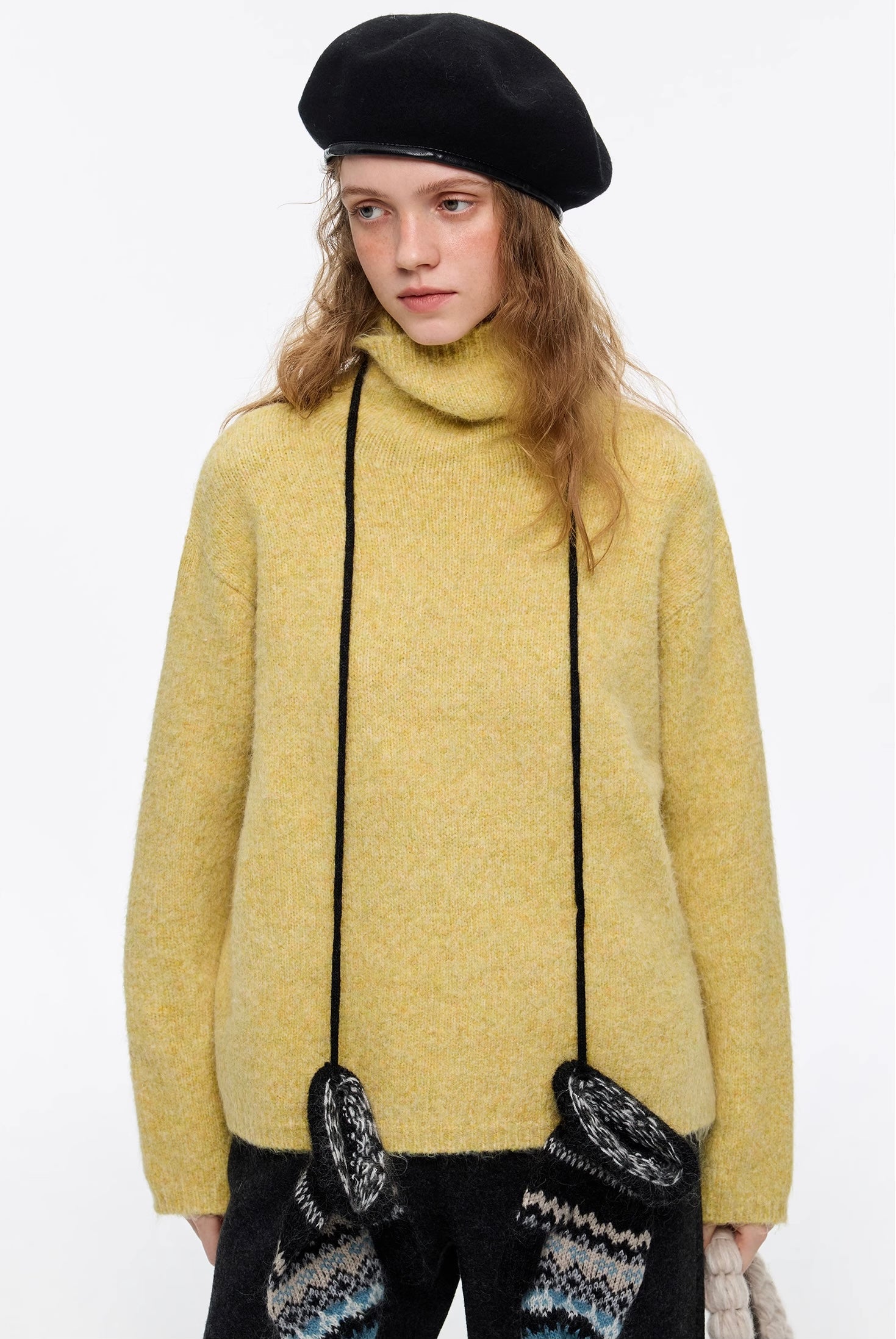 ラビットブレンドハイネックニット
C3366