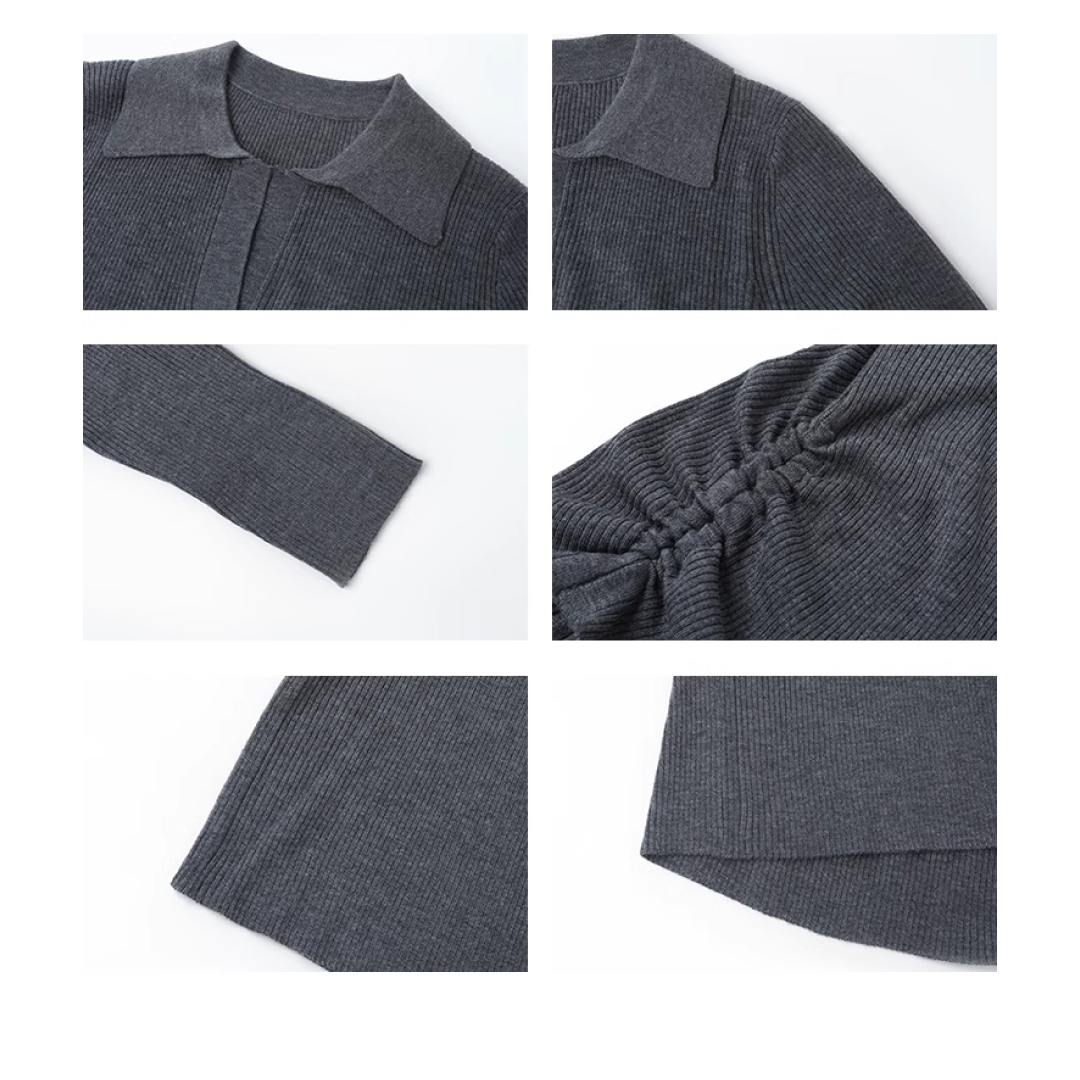 【即納】ドローストリングニットC1940