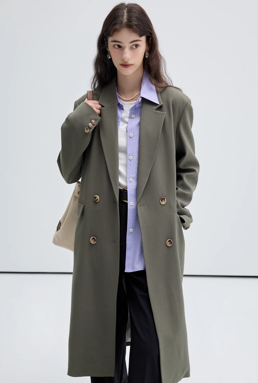 ドルチェ&ガッバーナ　コート　ダブル　44 チェスターコート ロング　 カシミヤ ドルチェ&ガッバーナ コート ダブル 44 チェスターコート ロング