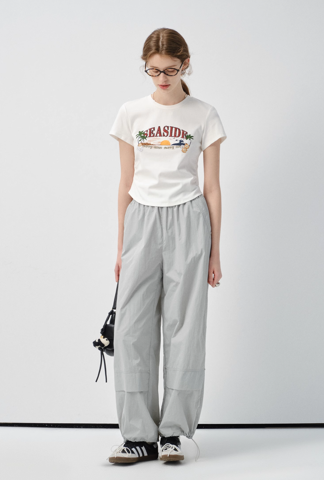 アイランドプリントカジュアルTシャツC2787