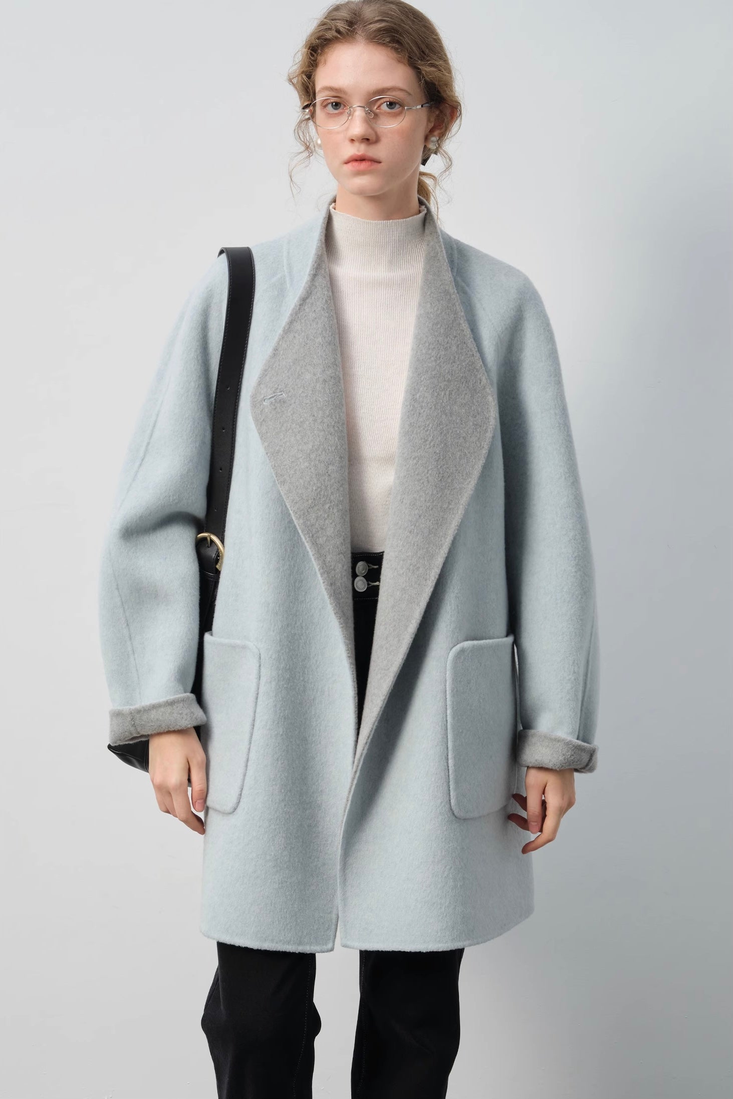 ダブルフェイスウールコート
C3297