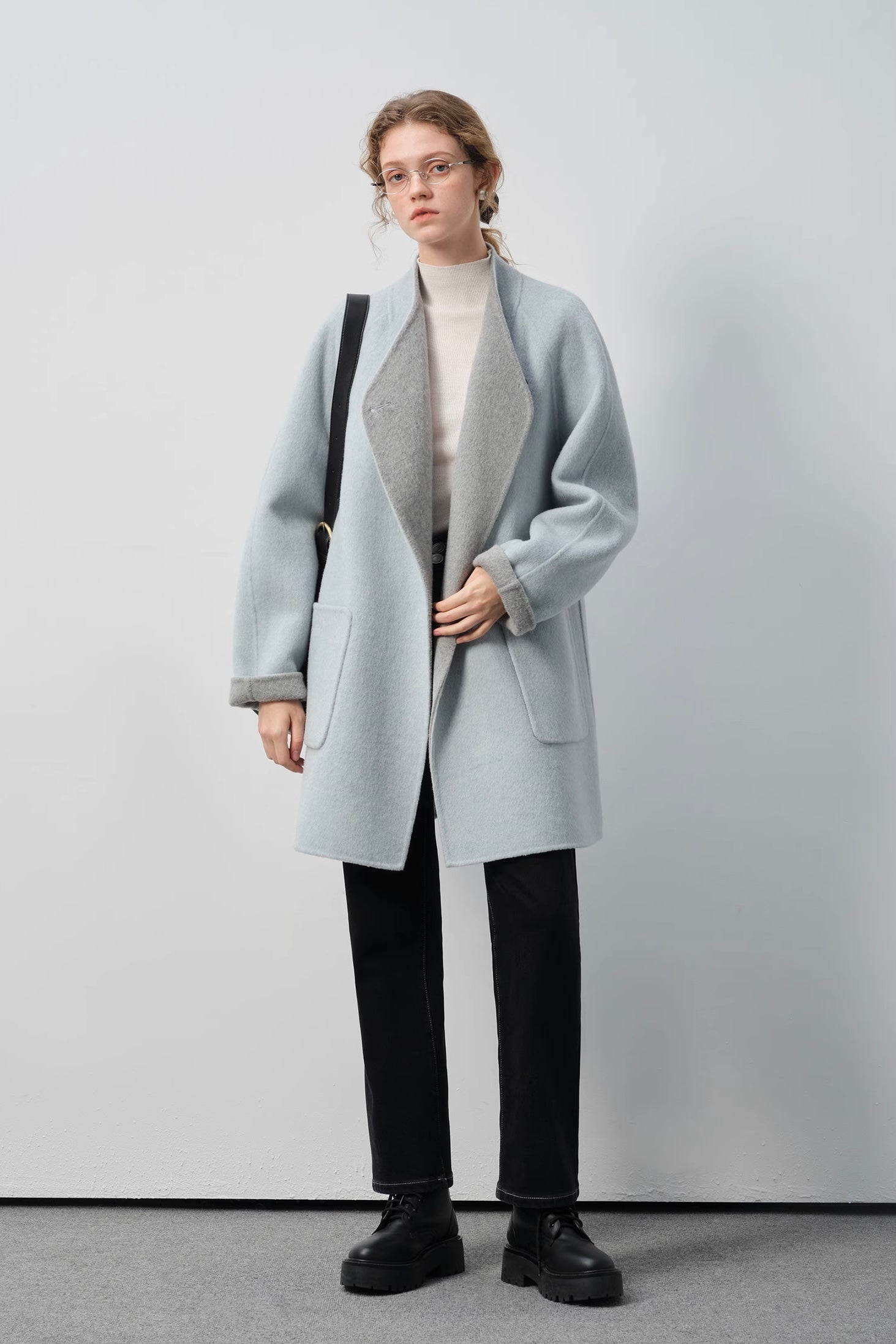 ダブルフェイスウールコート
C3297