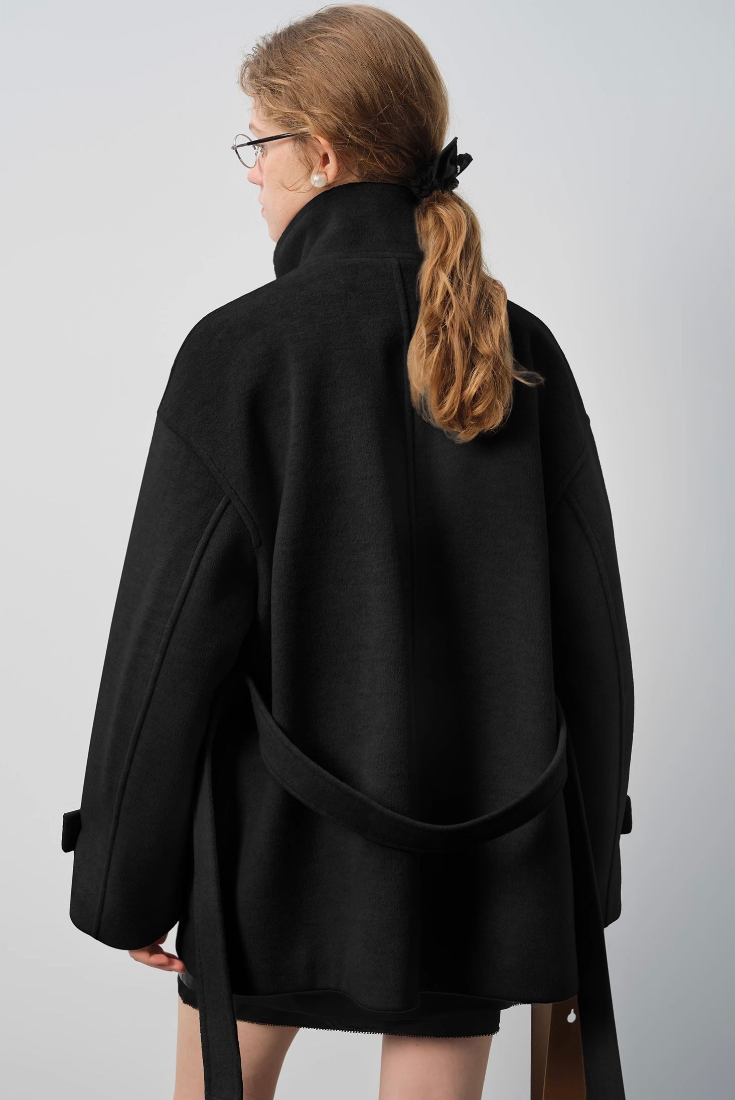 ダッフルボタンウールコート
C3298