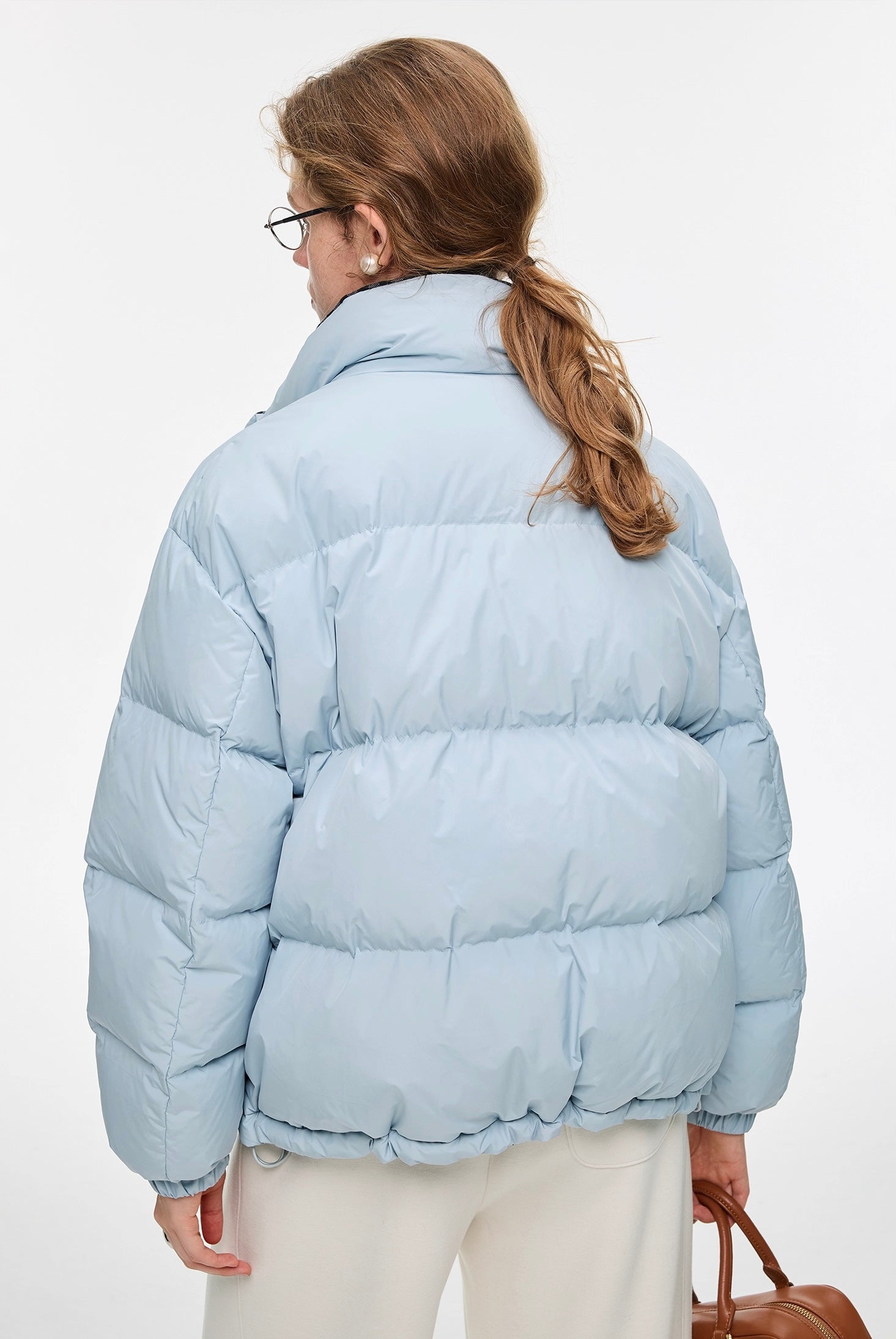 チェックカラーホワイトダックダウンジャケット
C3302