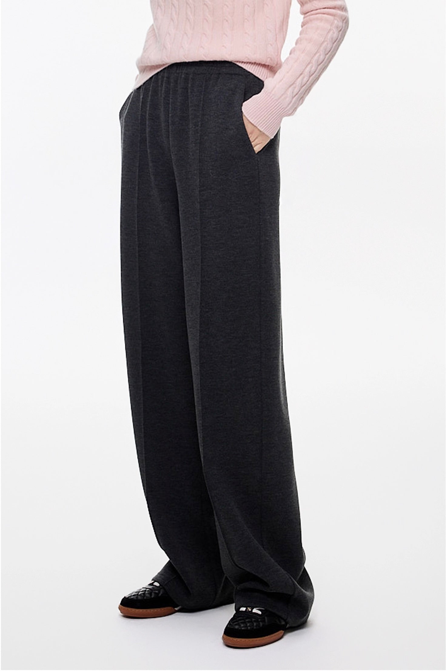 ウールブレンドハイウエストパンツ
C3335