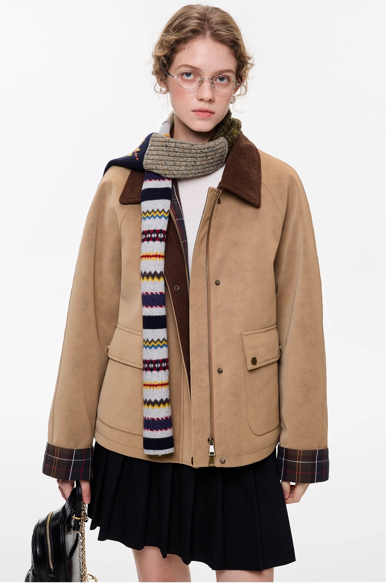 マットフェイクレザーユーティリティジャケット
C3341