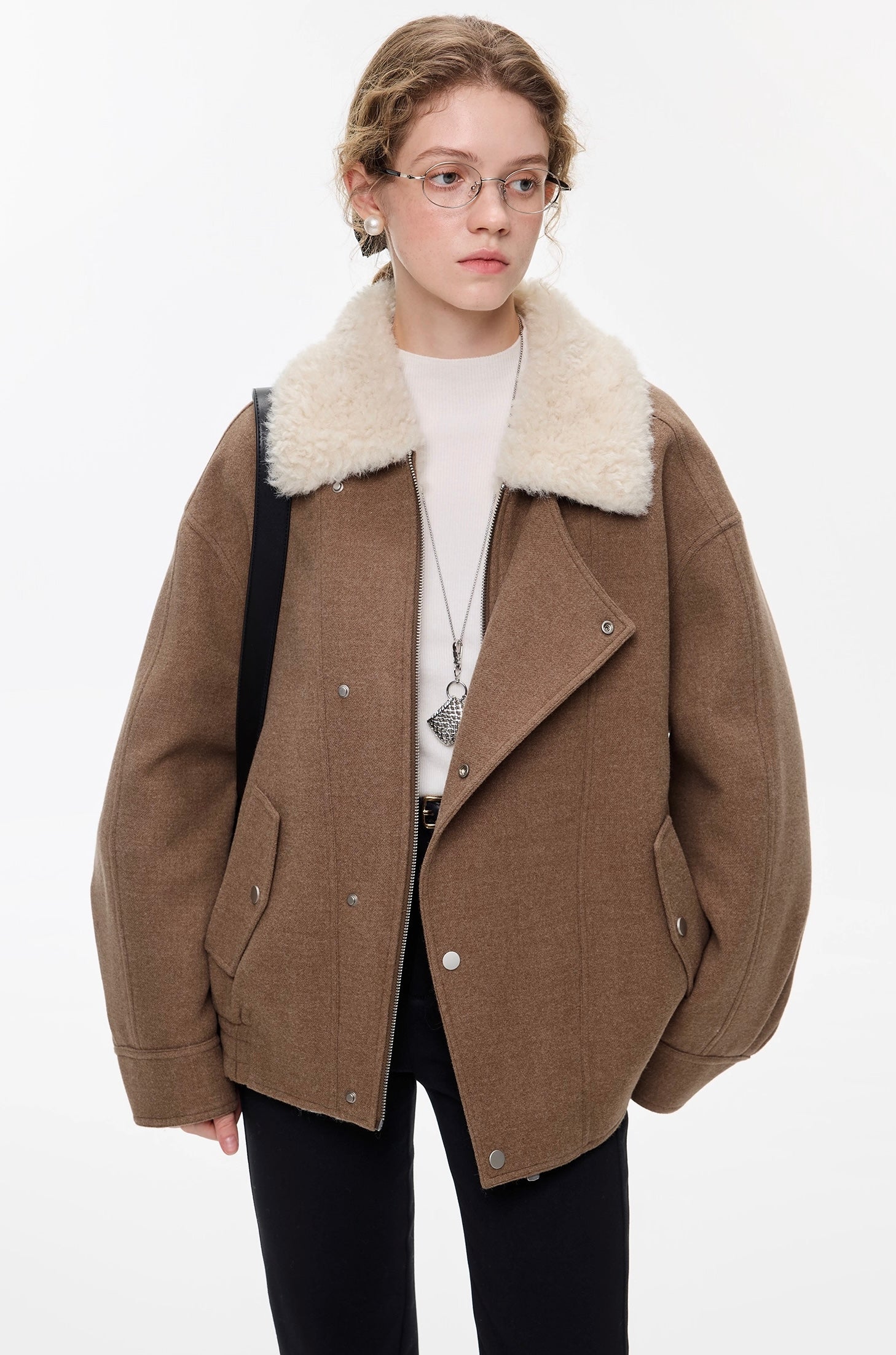 メラードトーン ウールブレンドコート
C3356