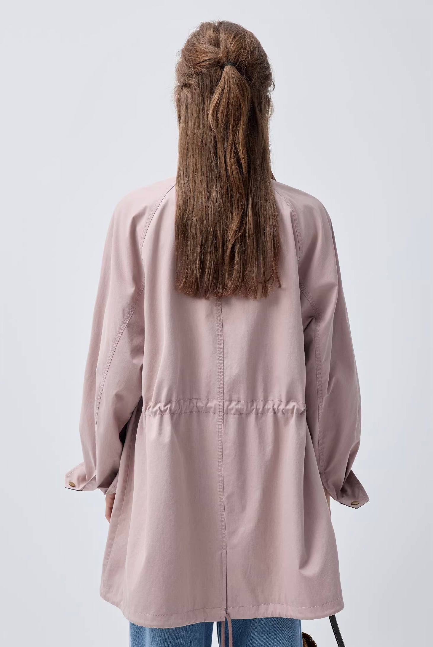 スタンドカラードローストリングジャケットC3474