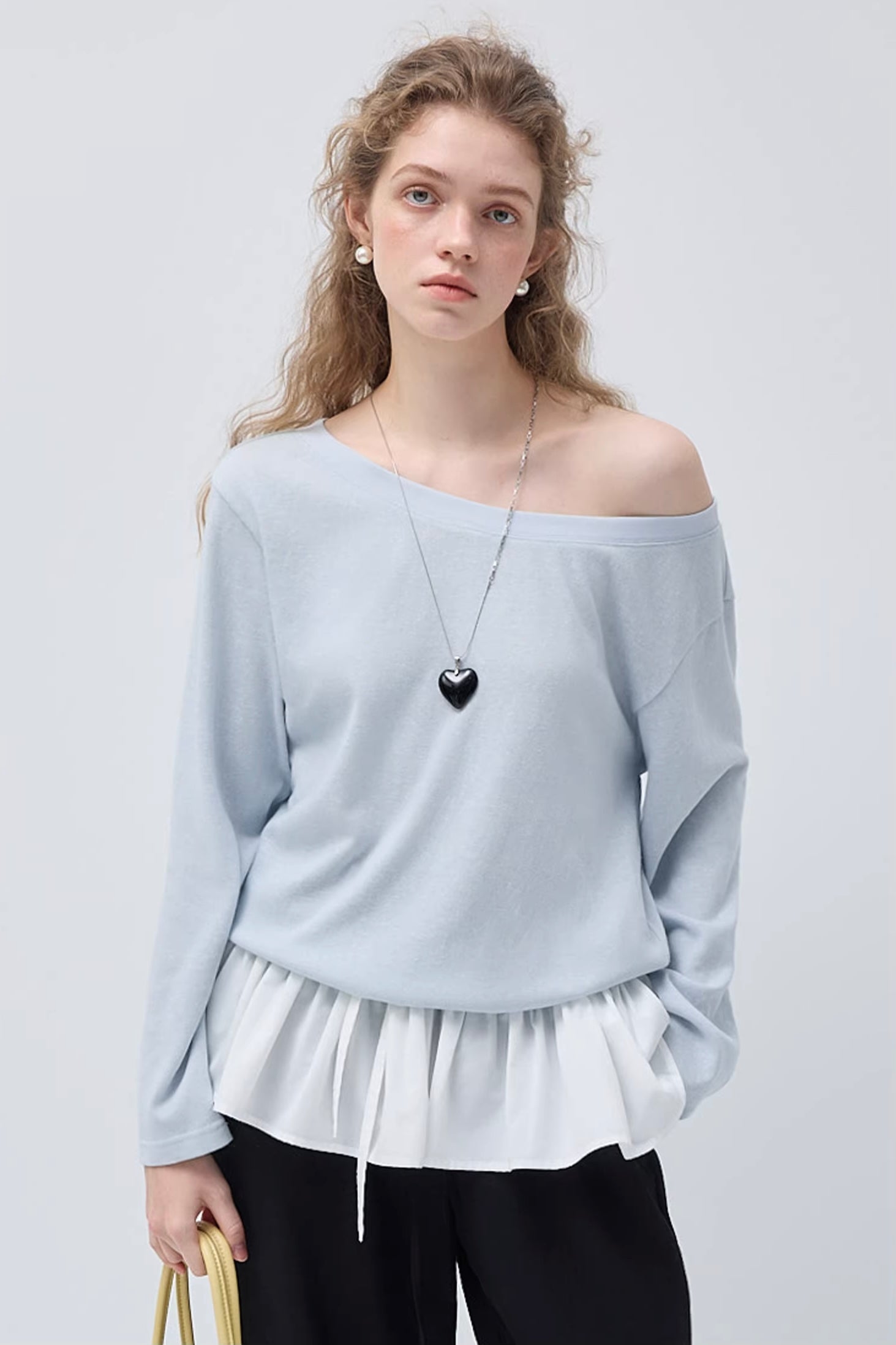 フリルヘム切替カットソー
C3406