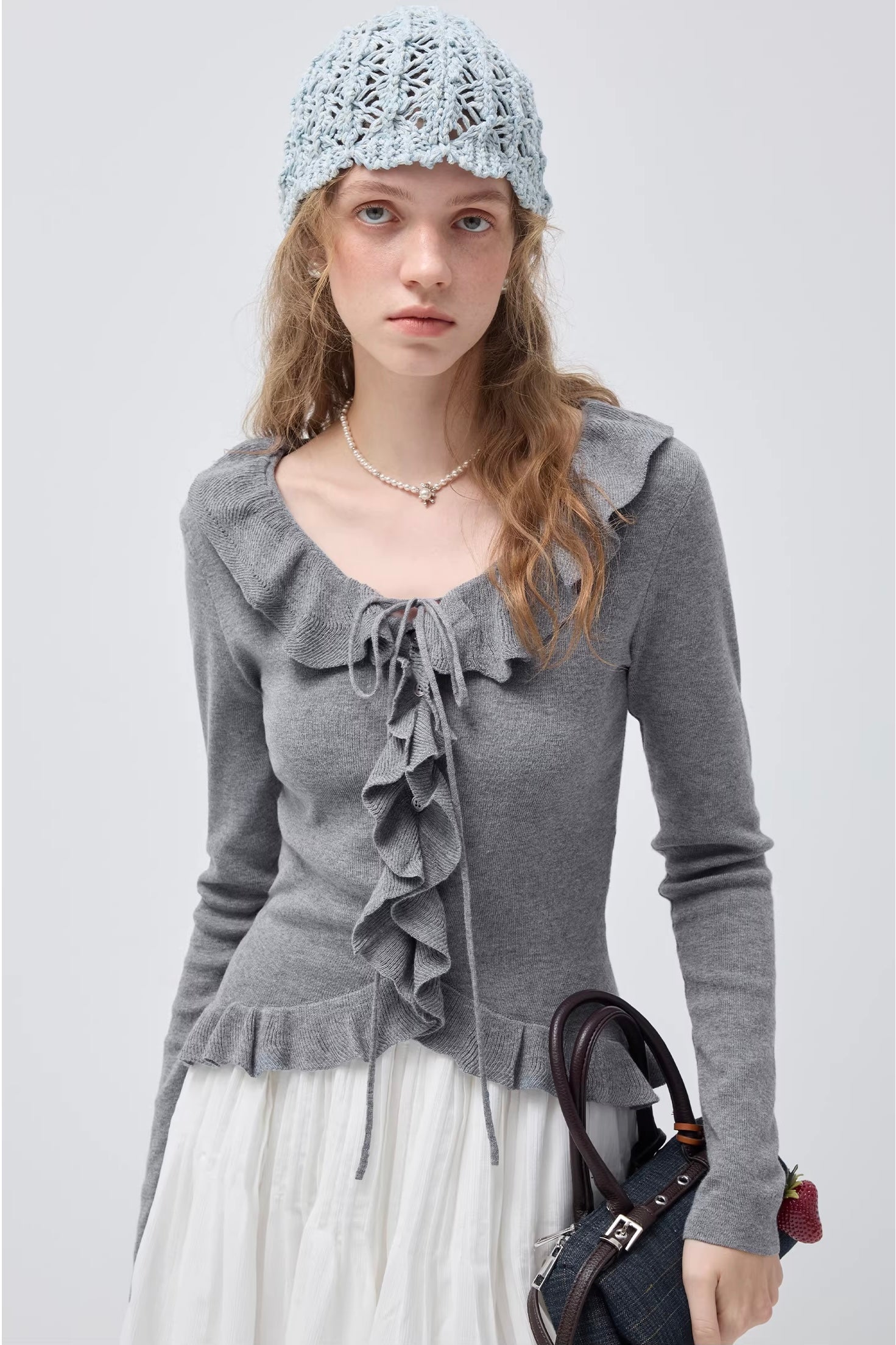 フレンチガーリーウールフリルニット
C3412