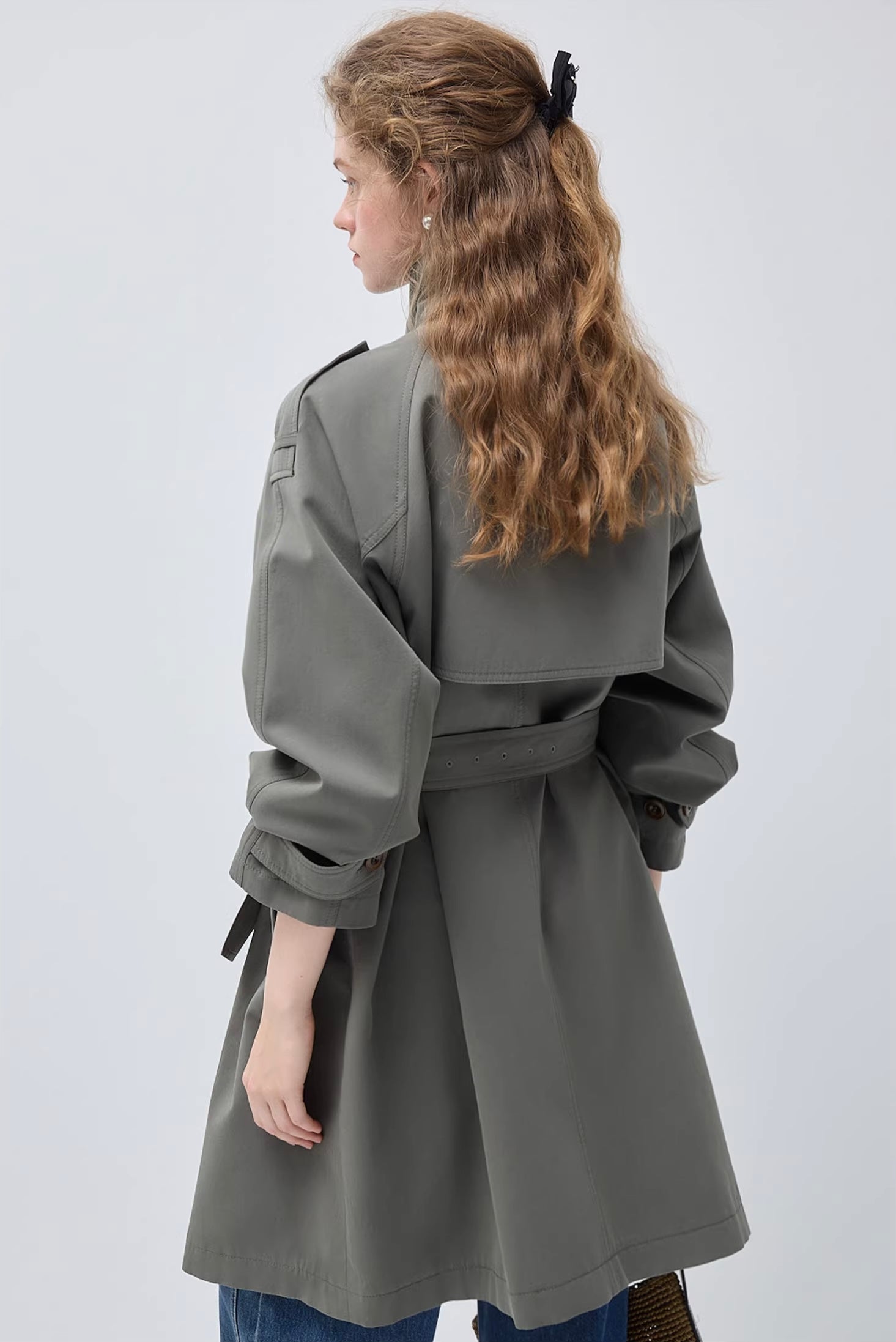 リヨセルツイル オーバーシルエットトレンチコート
C3416