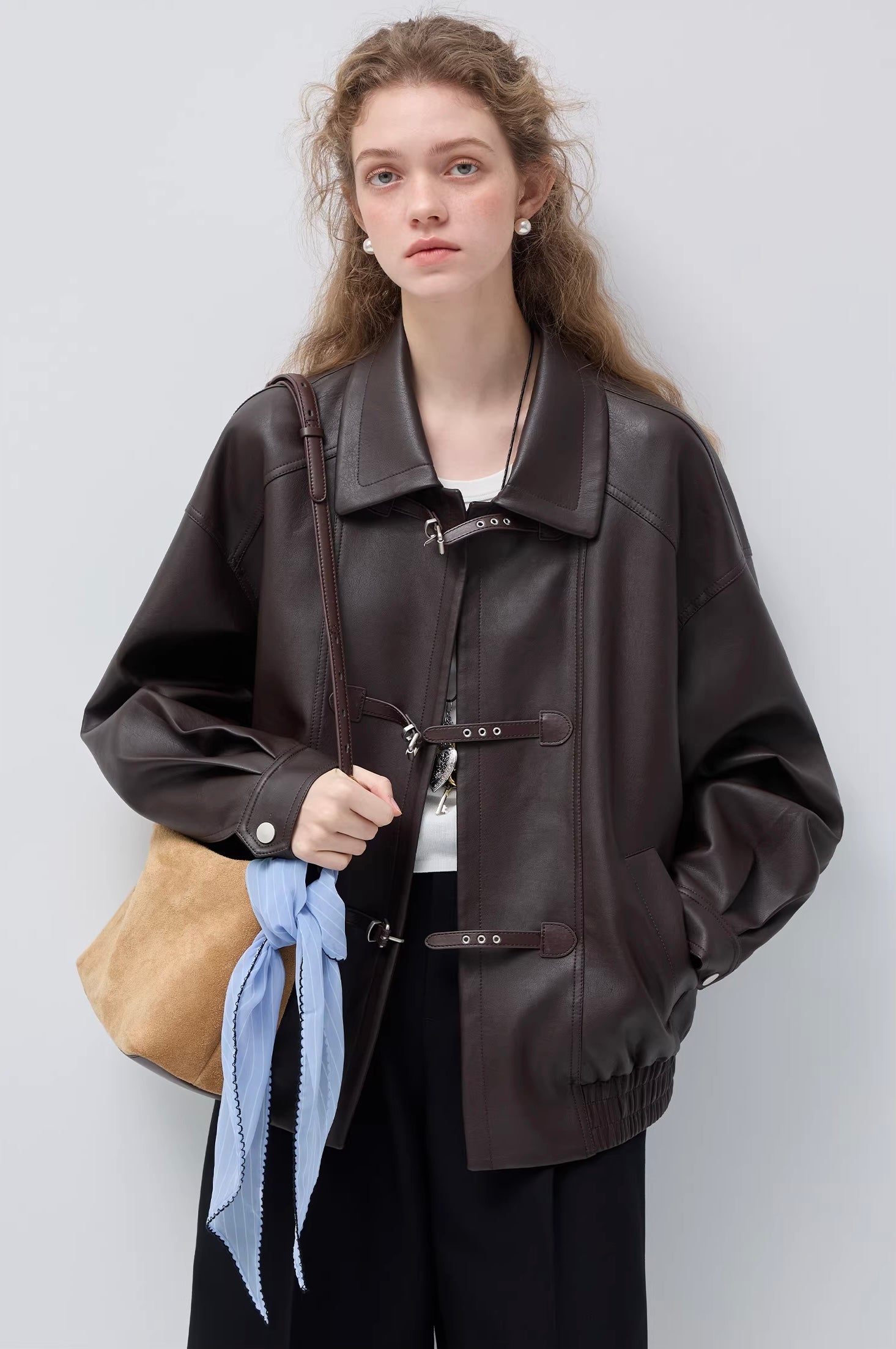 マットレザーオーバーサイズジャケット
C3425