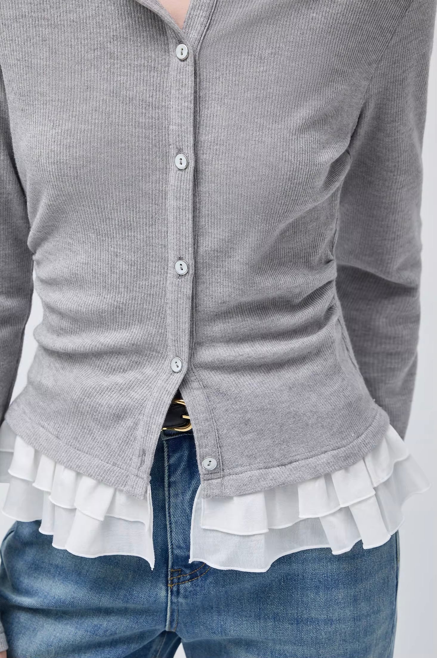 リヨセルフリルディテールトップス
C3436