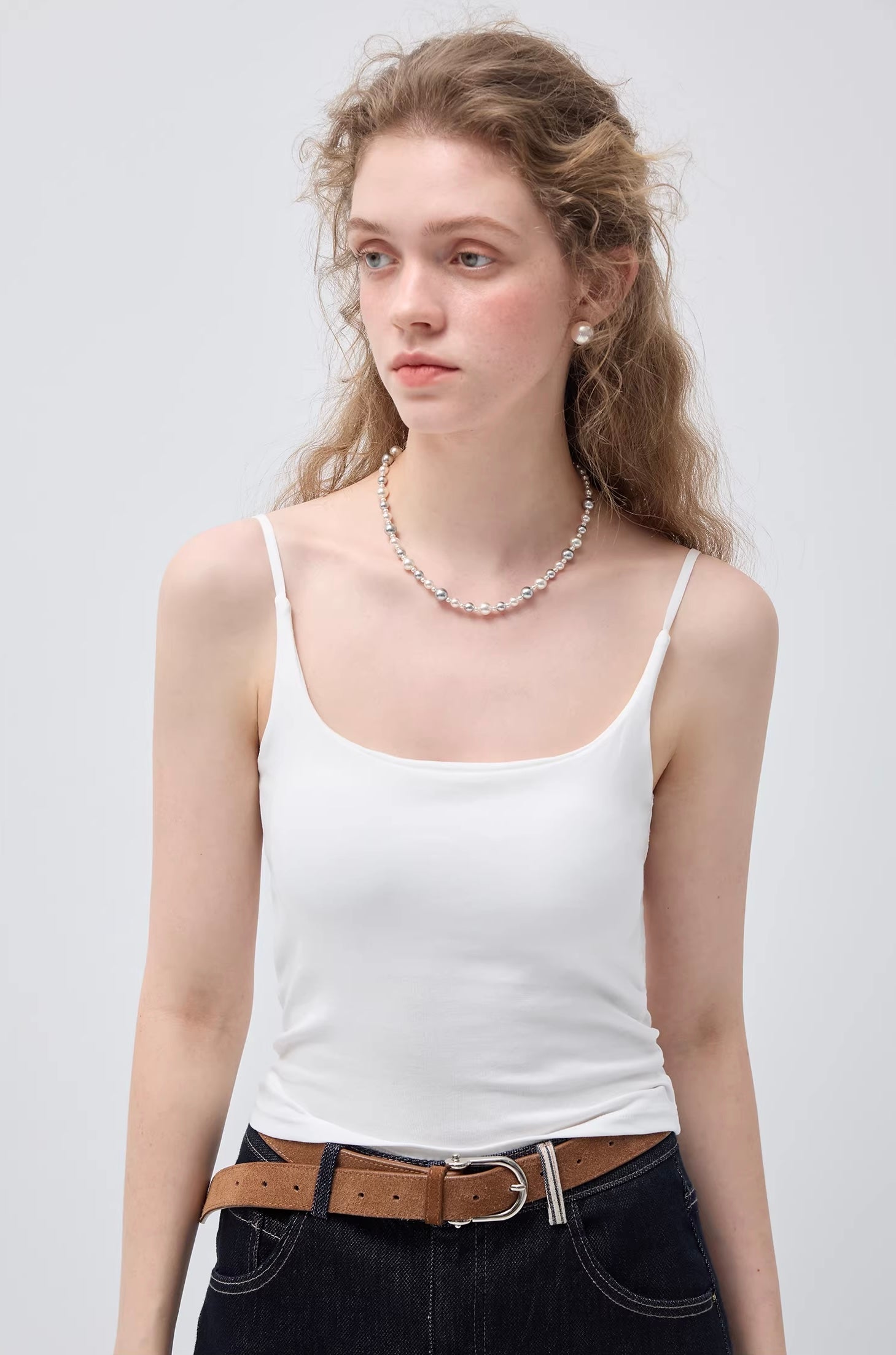 スクエアネック フィットシルエットキャミ
C3446