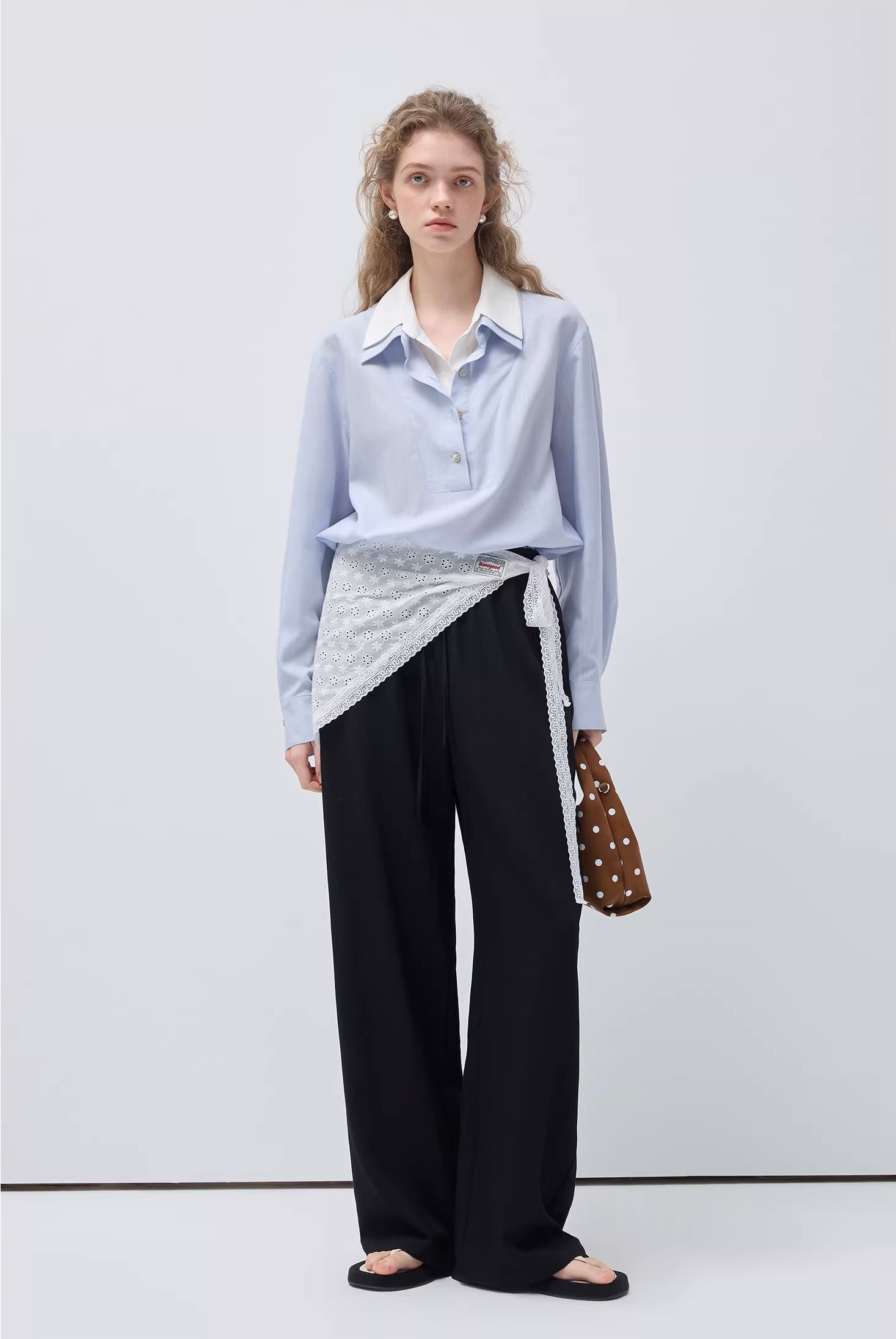 フェイクレイヤード ダブルカラーシャツ
C3450