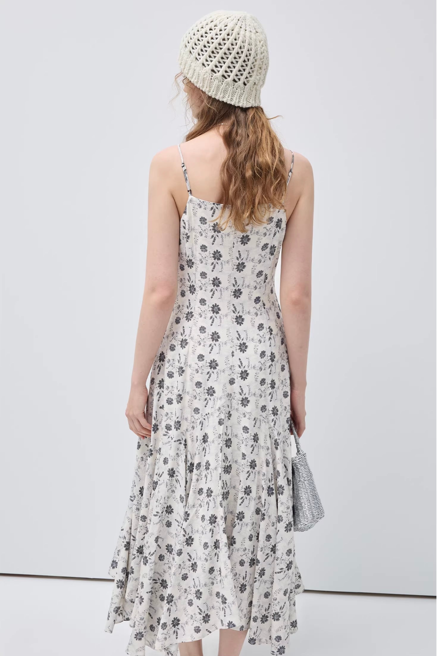 フラワープリントAライン キャミドレス
C3452