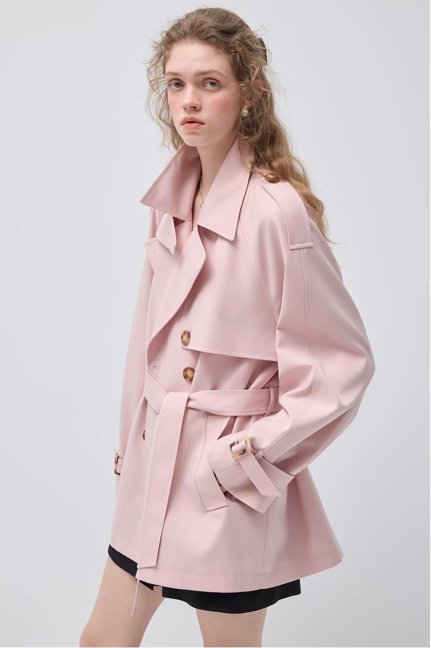 ブリティッシュムードショートトレンチコート
C3453