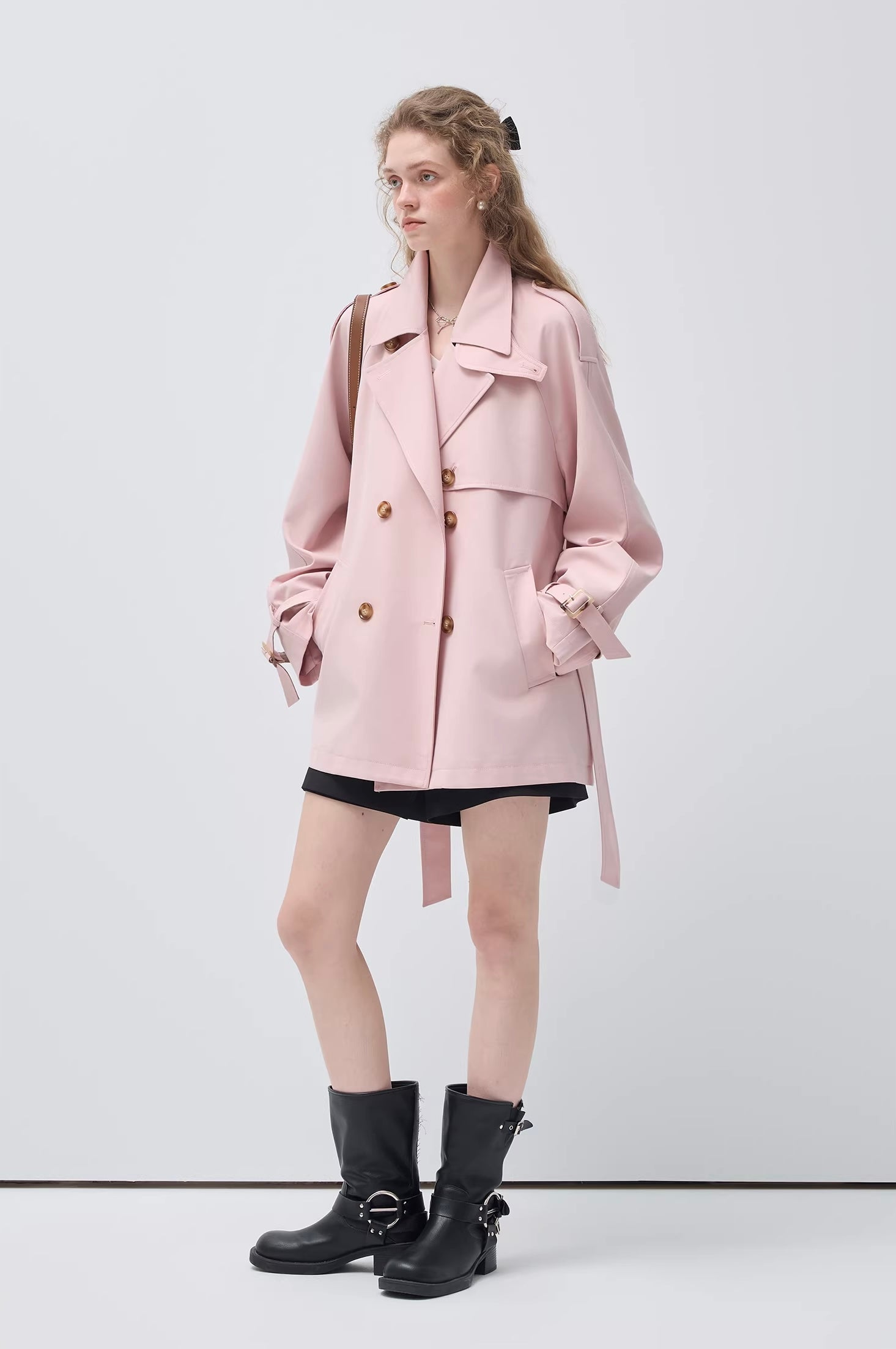 ブリティッシュムードショートトレンチコート
C3453