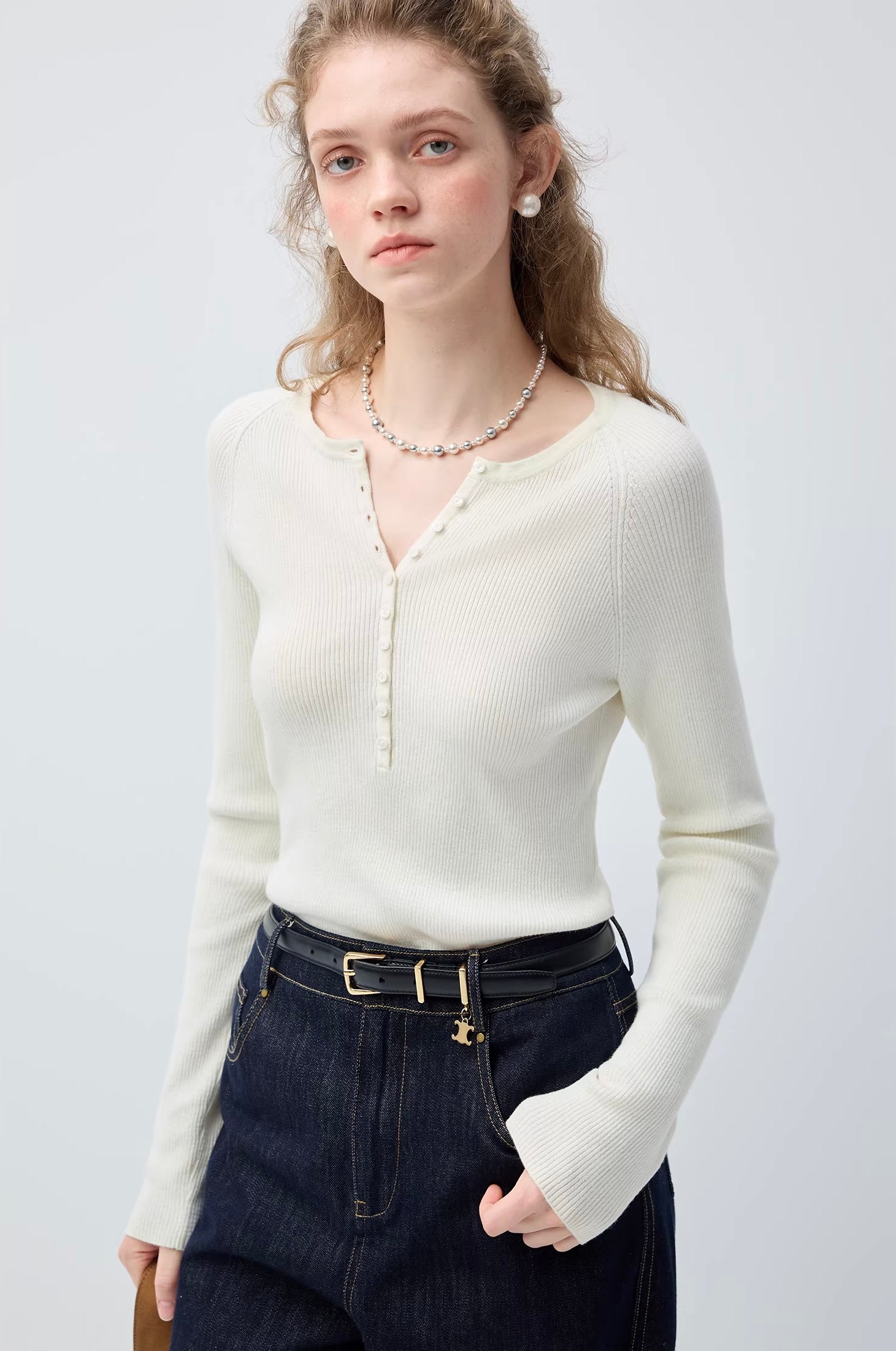 エレガントムード ニットトップスC3464