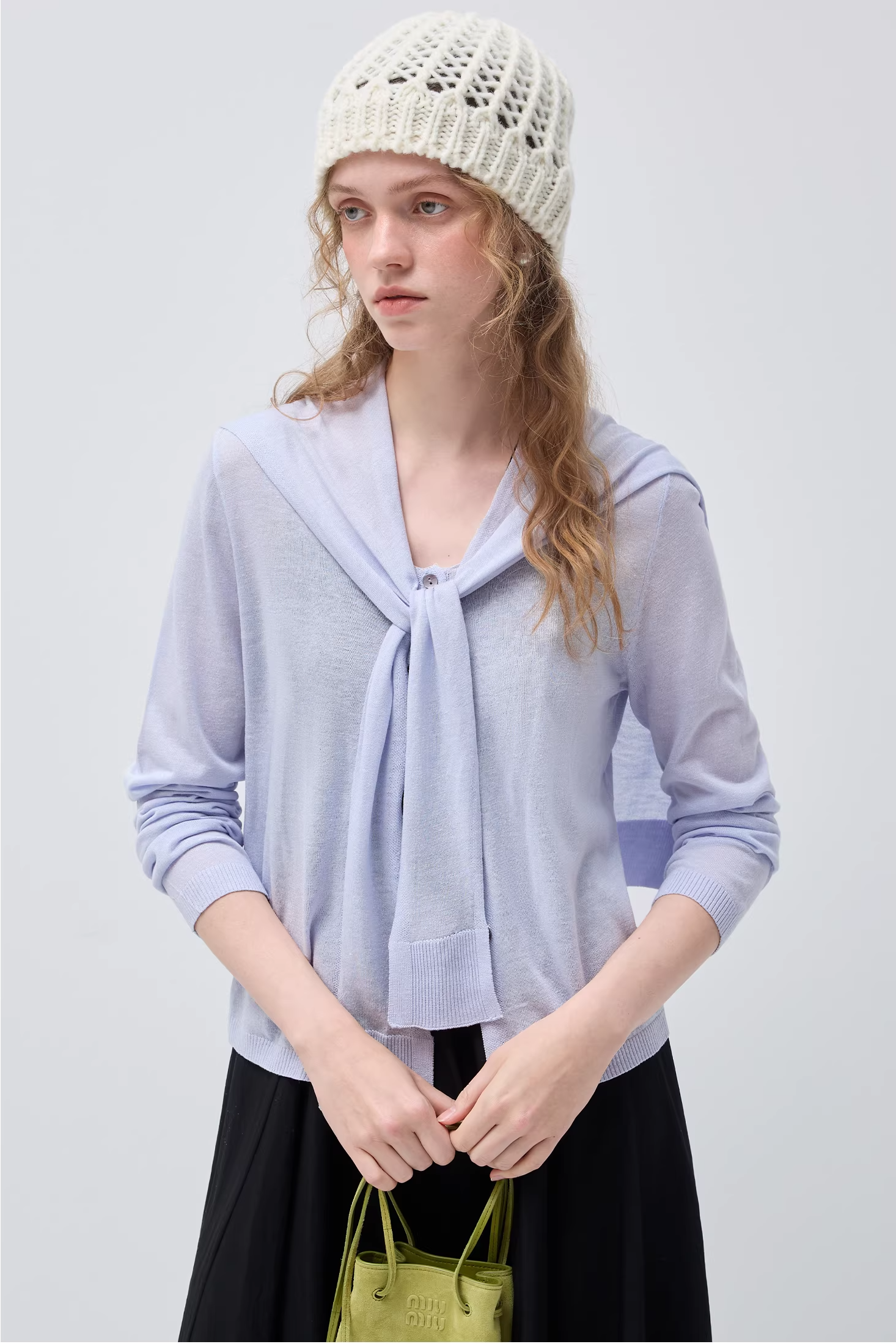 ショールデリケートファッションセーターC3507