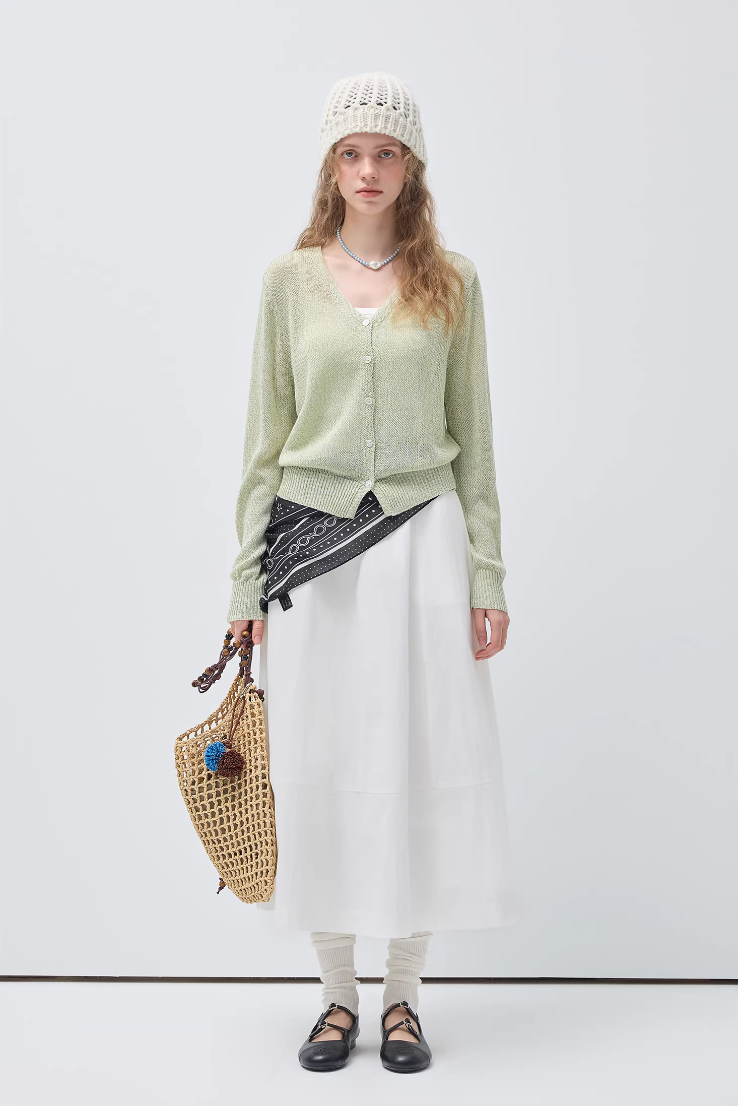 ワイドヘムプレーンスカートC3512