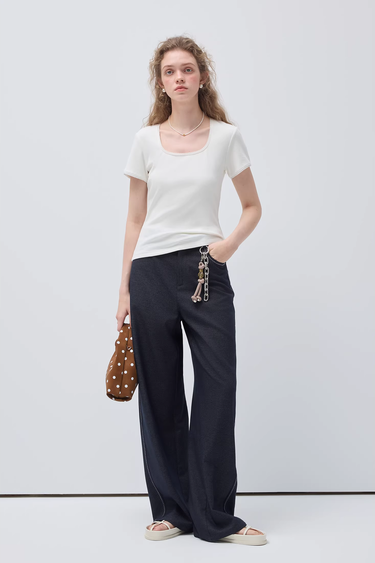 イミテーションデニムラウンジパンツC3520