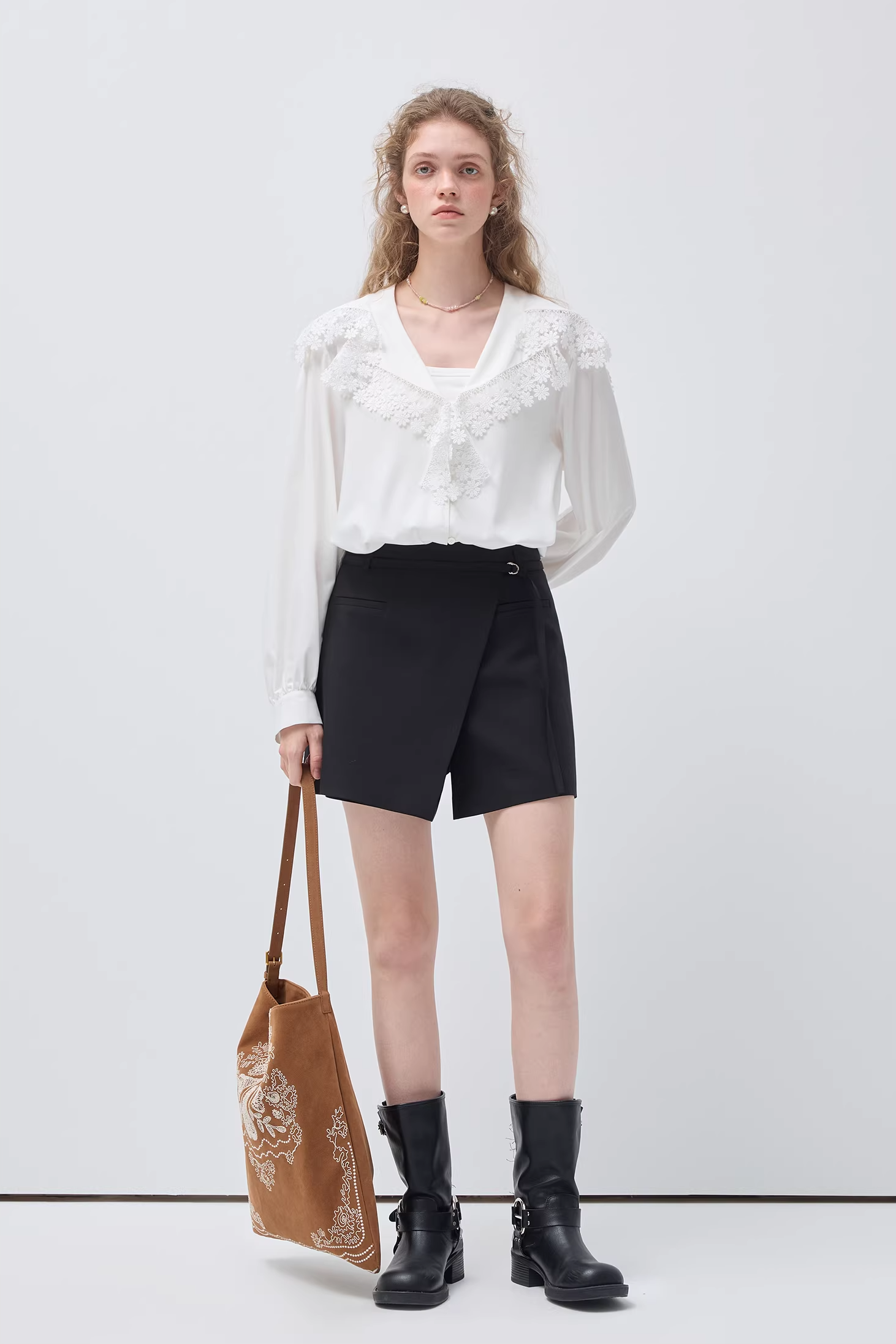 デコンストラクトアシメキュロットショーツC3531