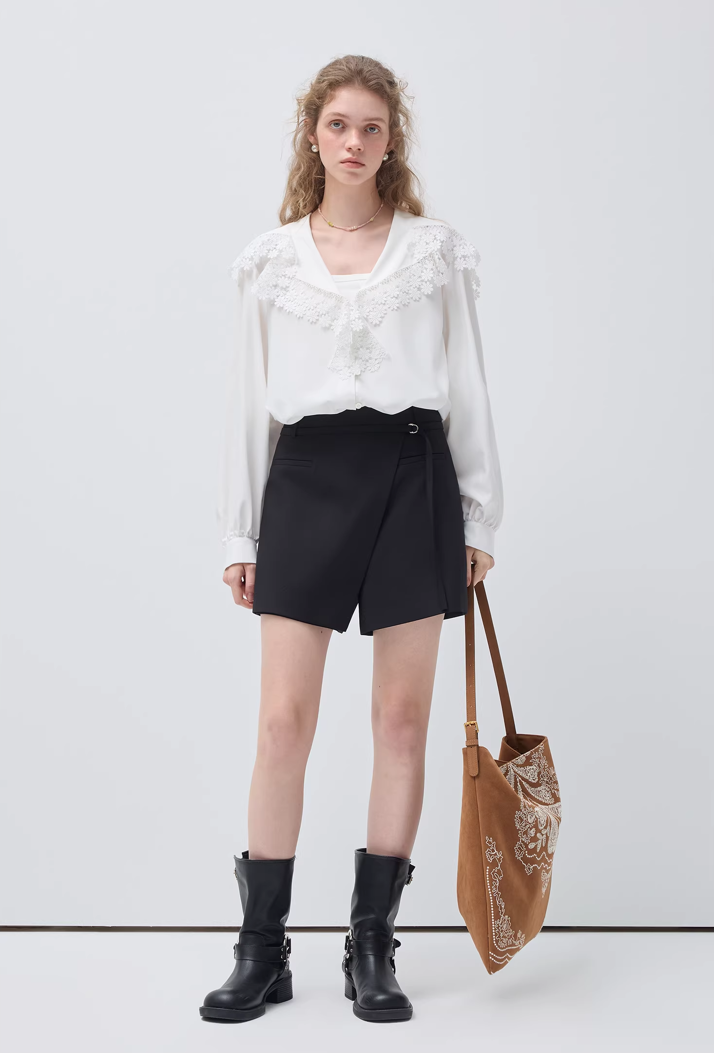 デコンストラクトアシメキュロットショーツC3531