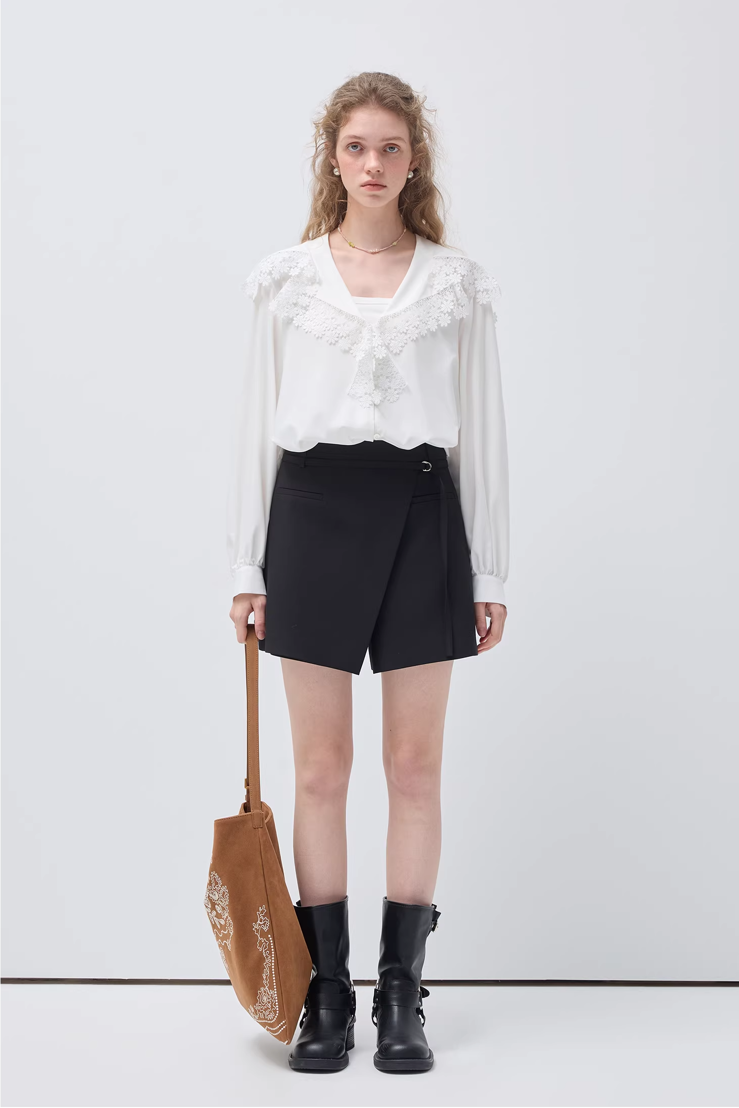 デコンストラクトアシメキュロットショーツC3531