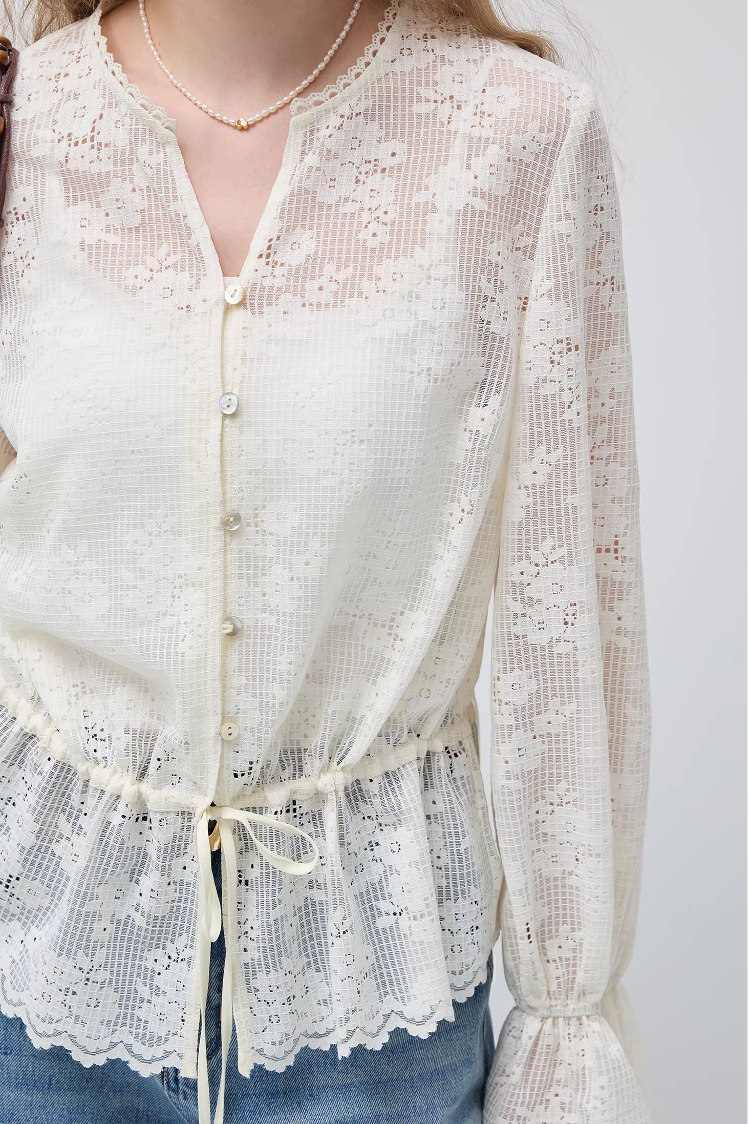 フラワーランゲージライトシャツC3538