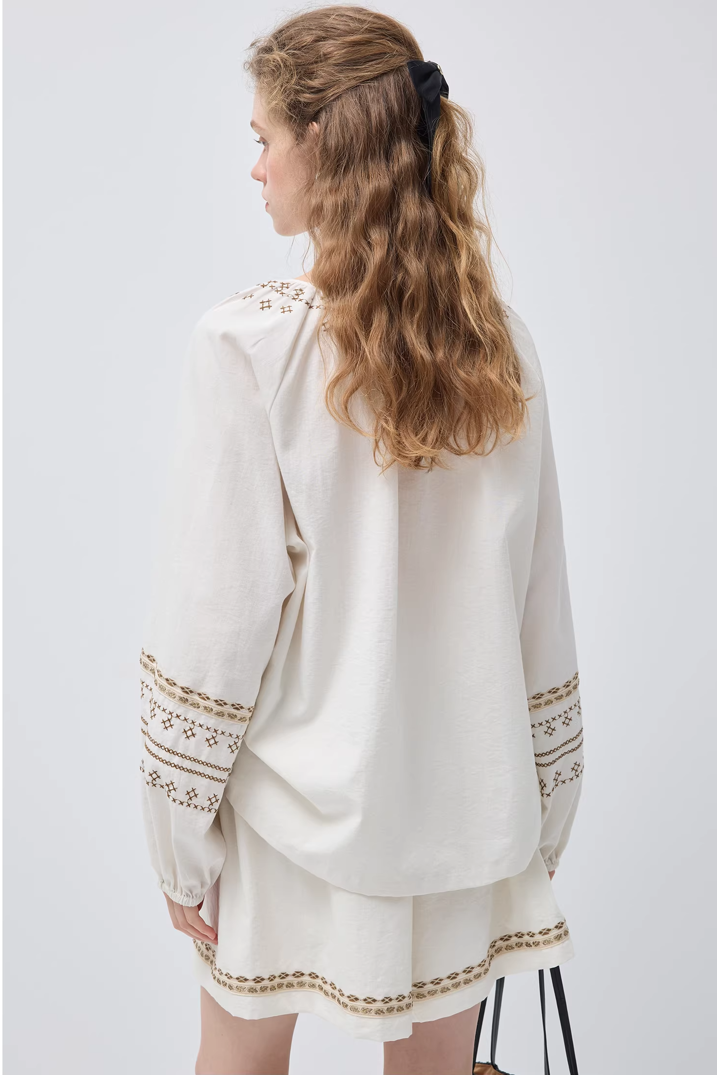 ヴィンテージ刺繍ウエストデザインセットC3540