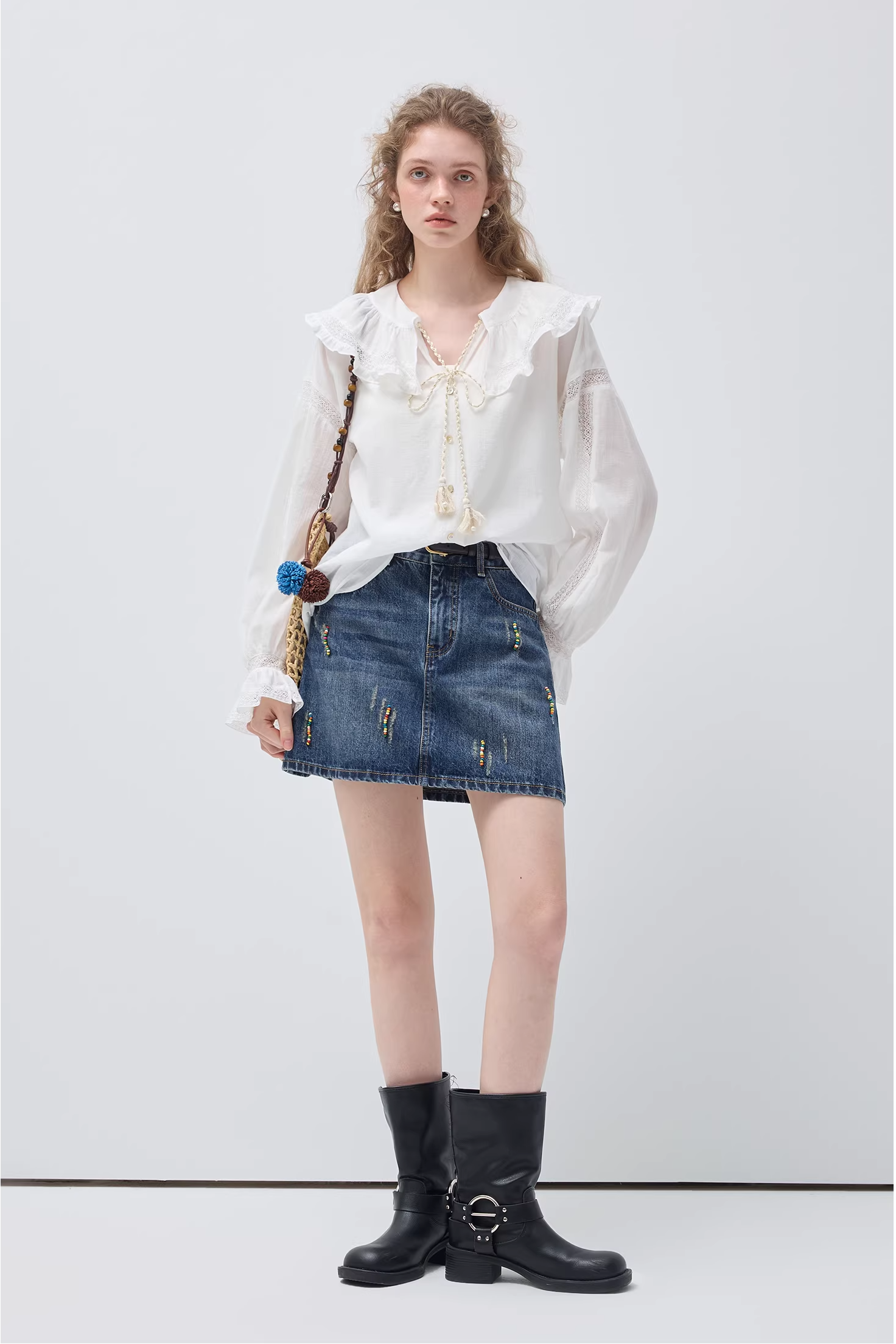 スウィートエレガントフリルブラウスC3541