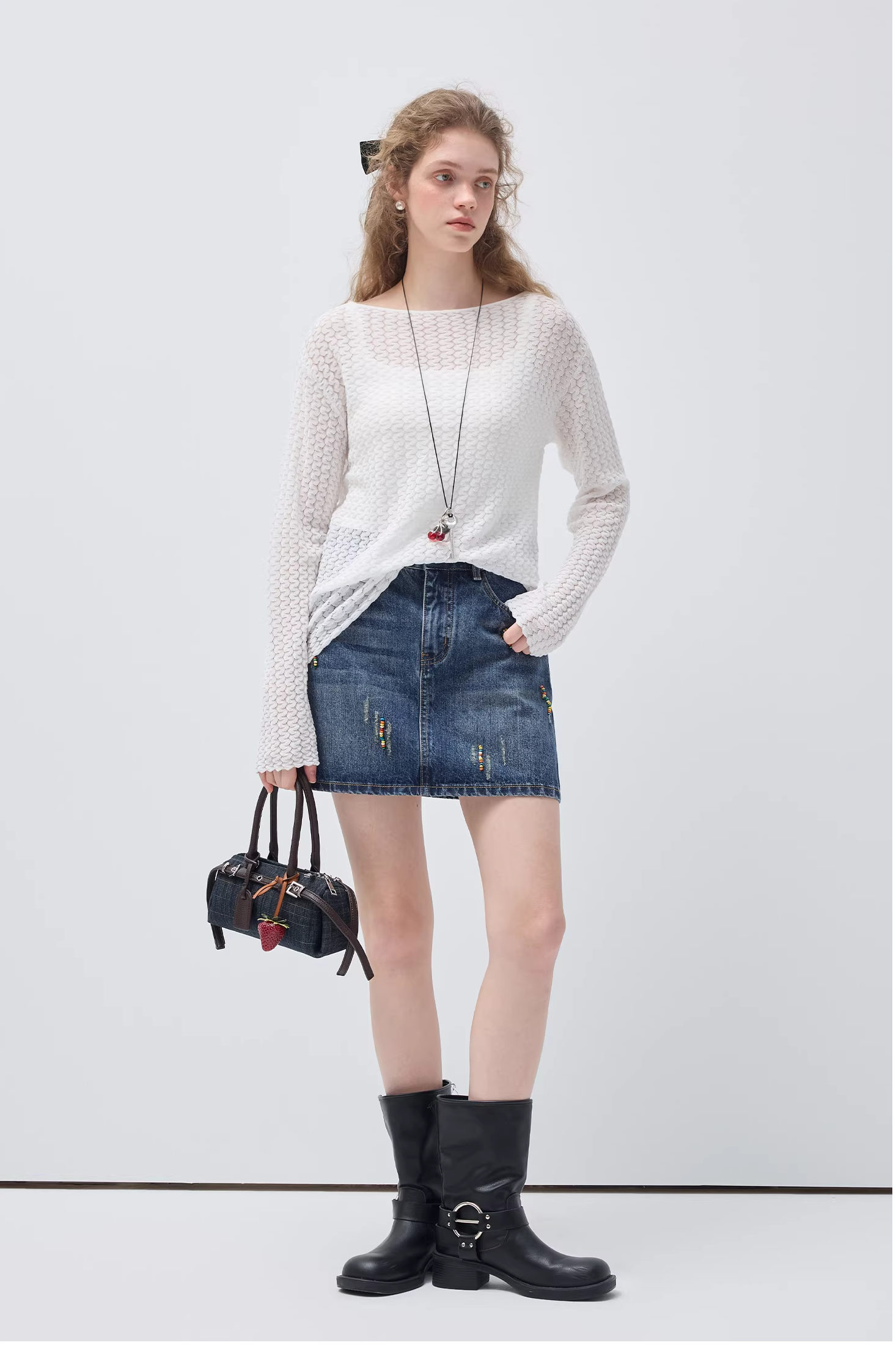 リヨセルテクスチャーセーターC3548