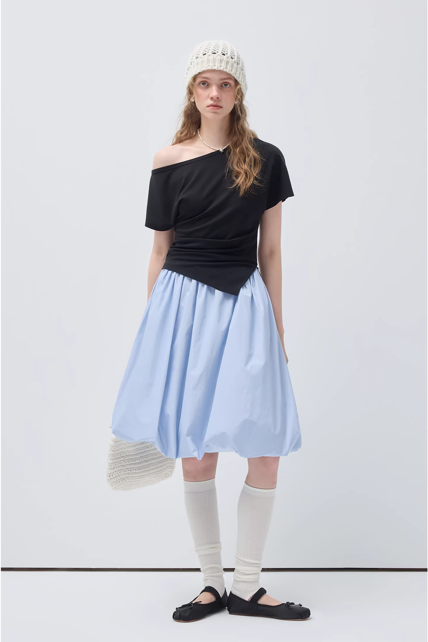 バルーンシルエットマルチウェイデザインワンピースC3550