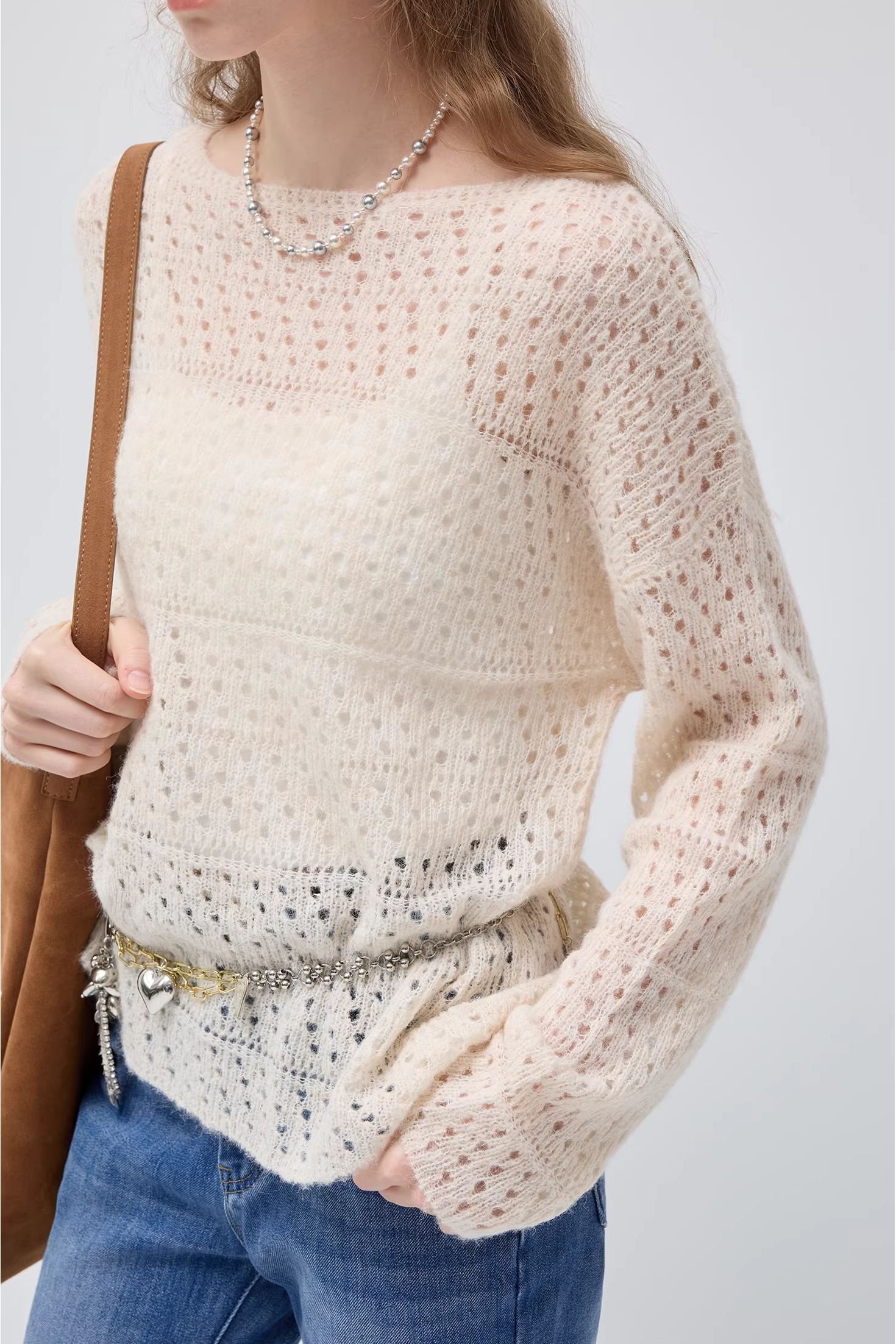 ルーズショルダーセーターC3557