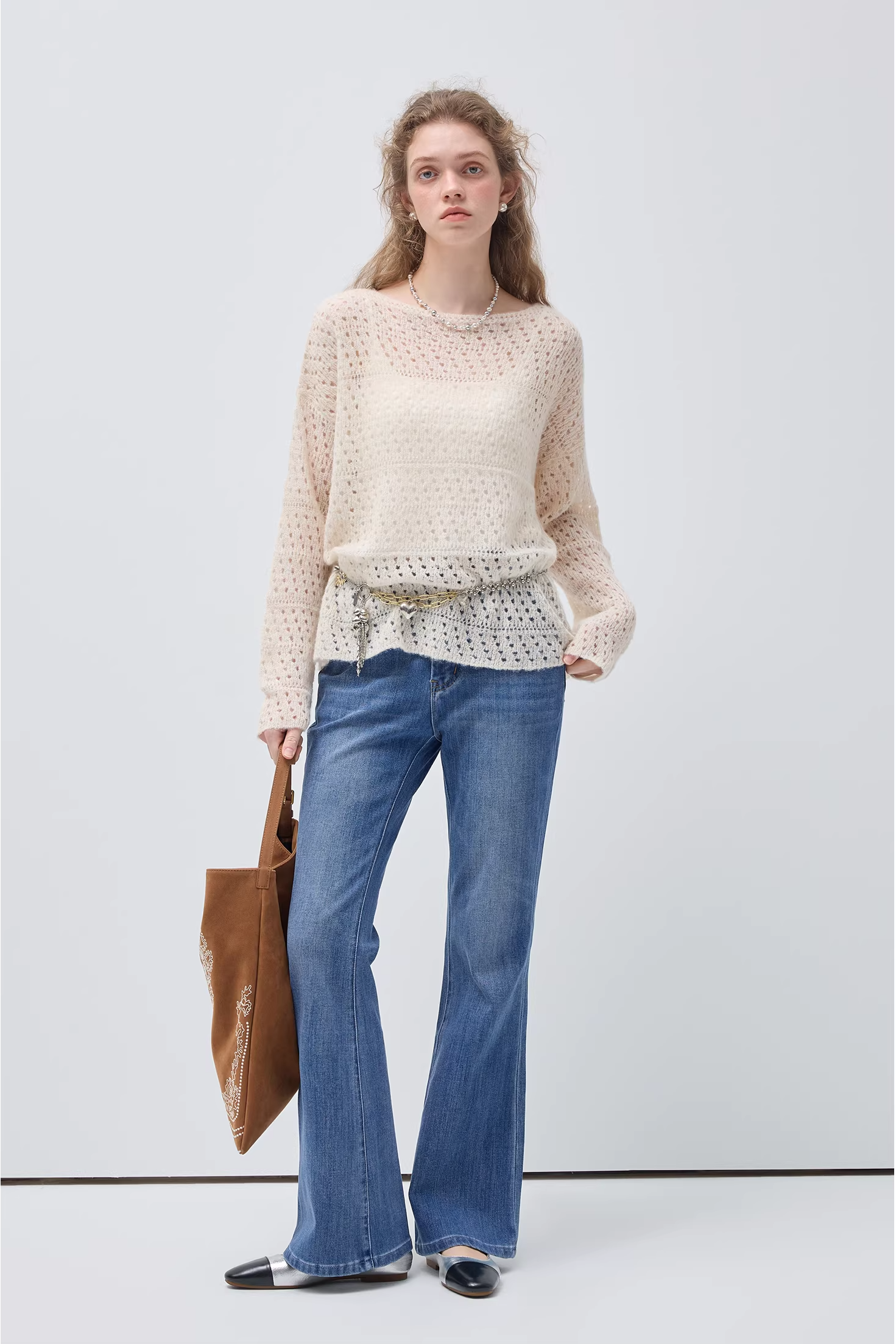 ルーズショルダーセーターC3557