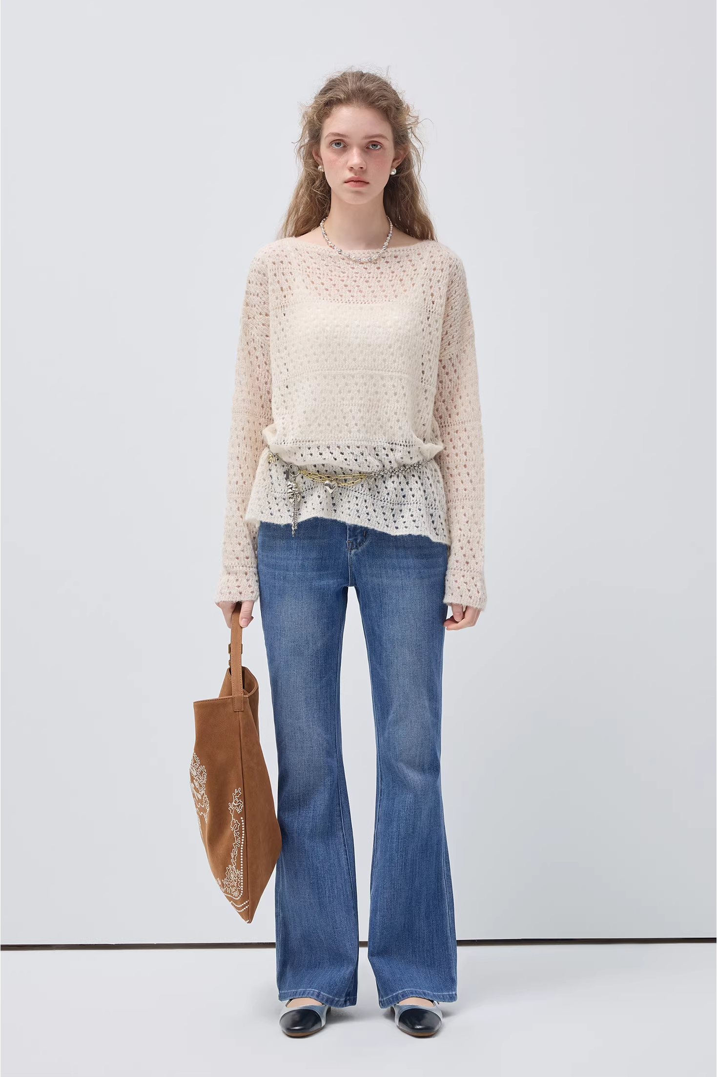 ルーズショルダーセーターC3557