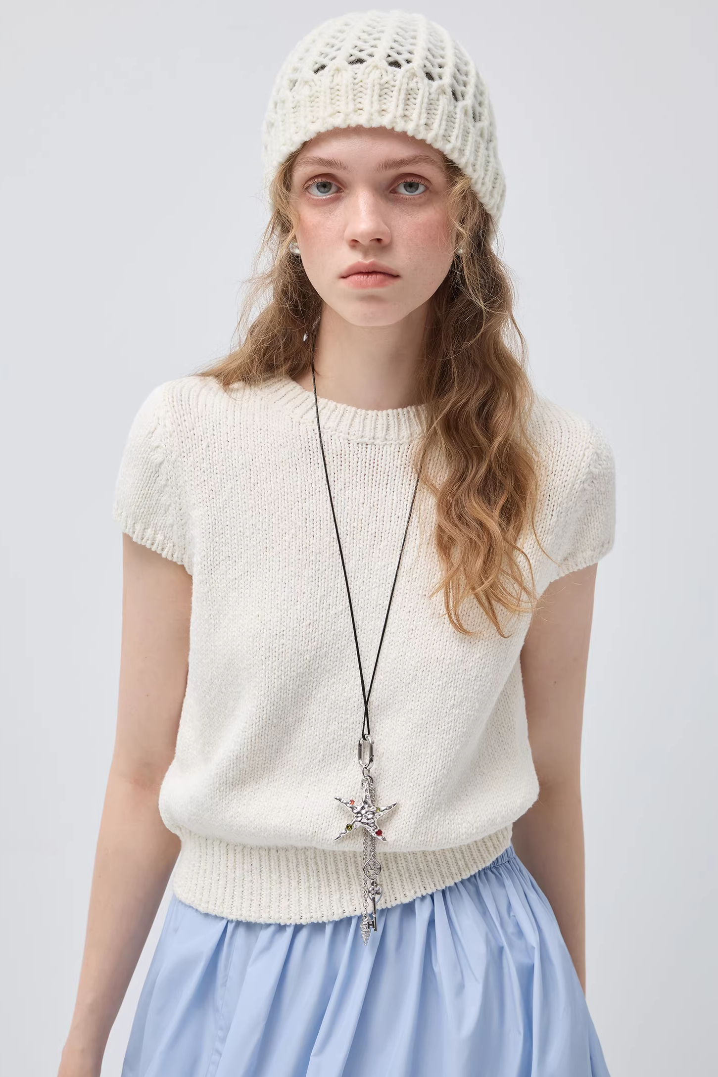 モネクラウドコットンソフトワックスニットC3560