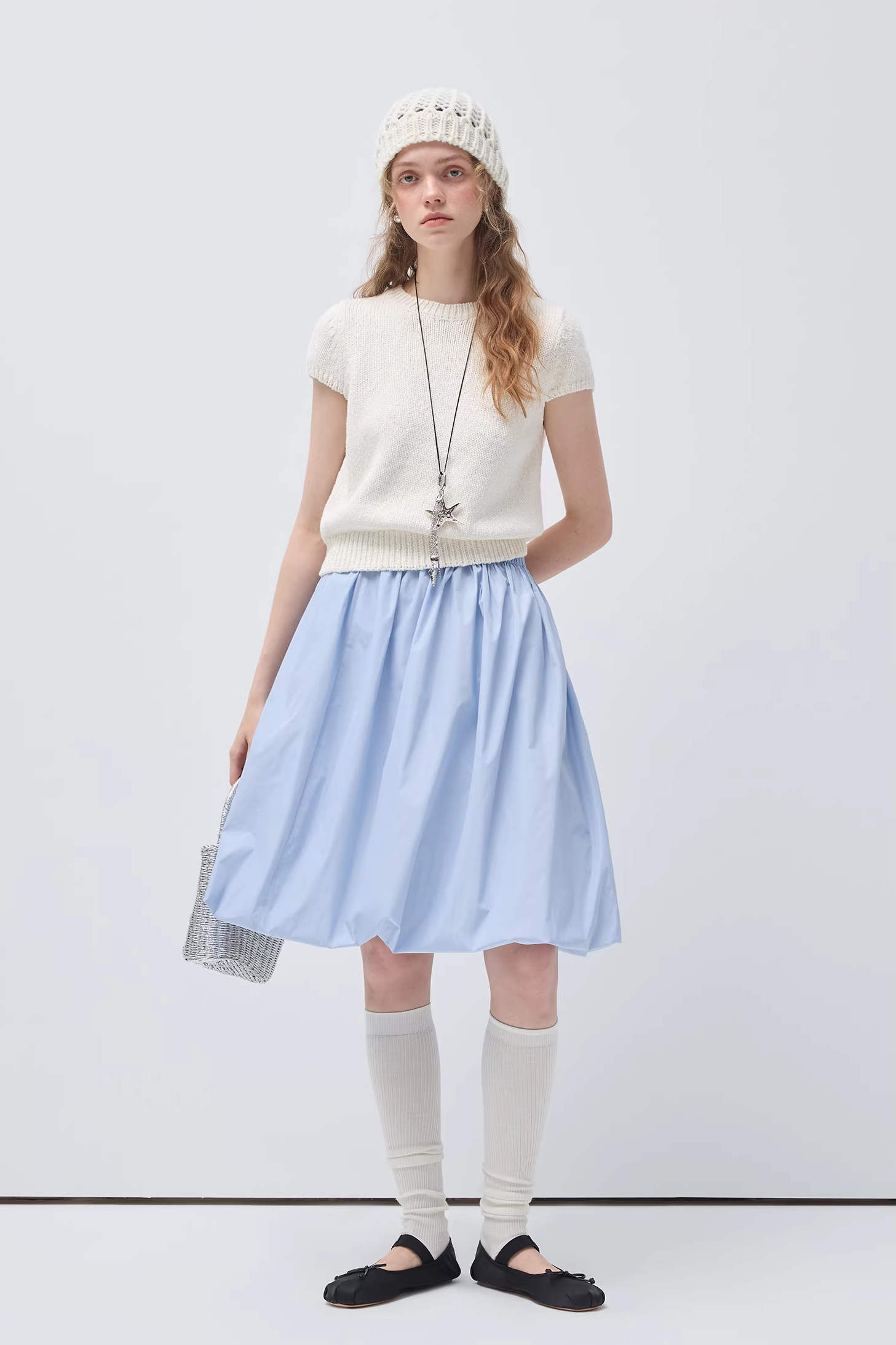 モネクラウドコットンソフトワックスニットC3560