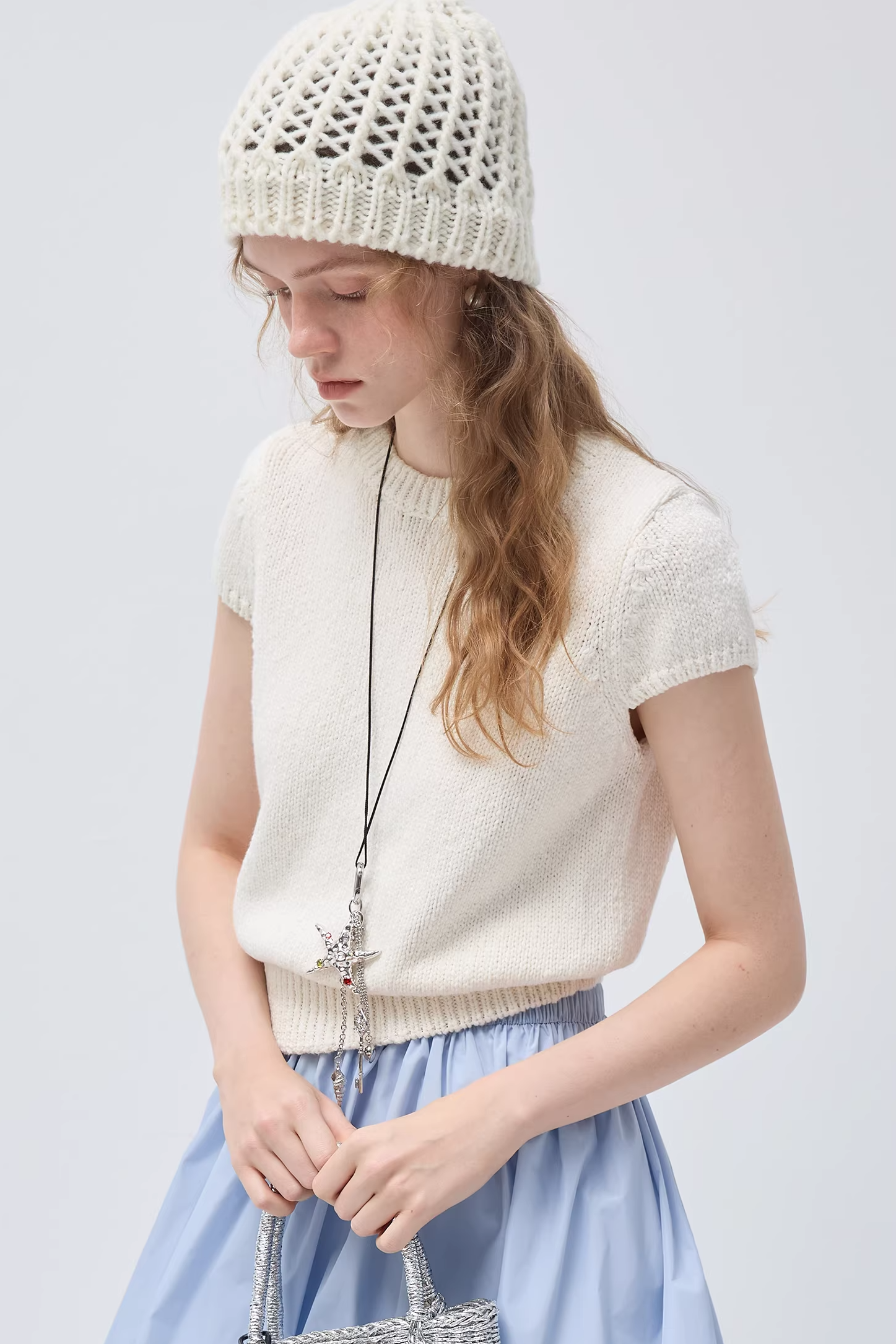 モネクラウドコットンソフトワックスニットC3560